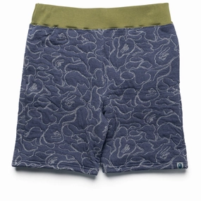 Durable Feel dance clothing A Bathing Ape ABC Camo Sweatshorts - Navy