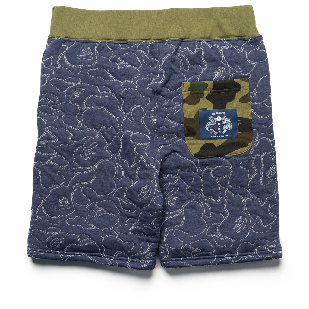 A Bathing Ape ABC Camo Sweatshorts - Navy Stylish Comfort Outdoor Style