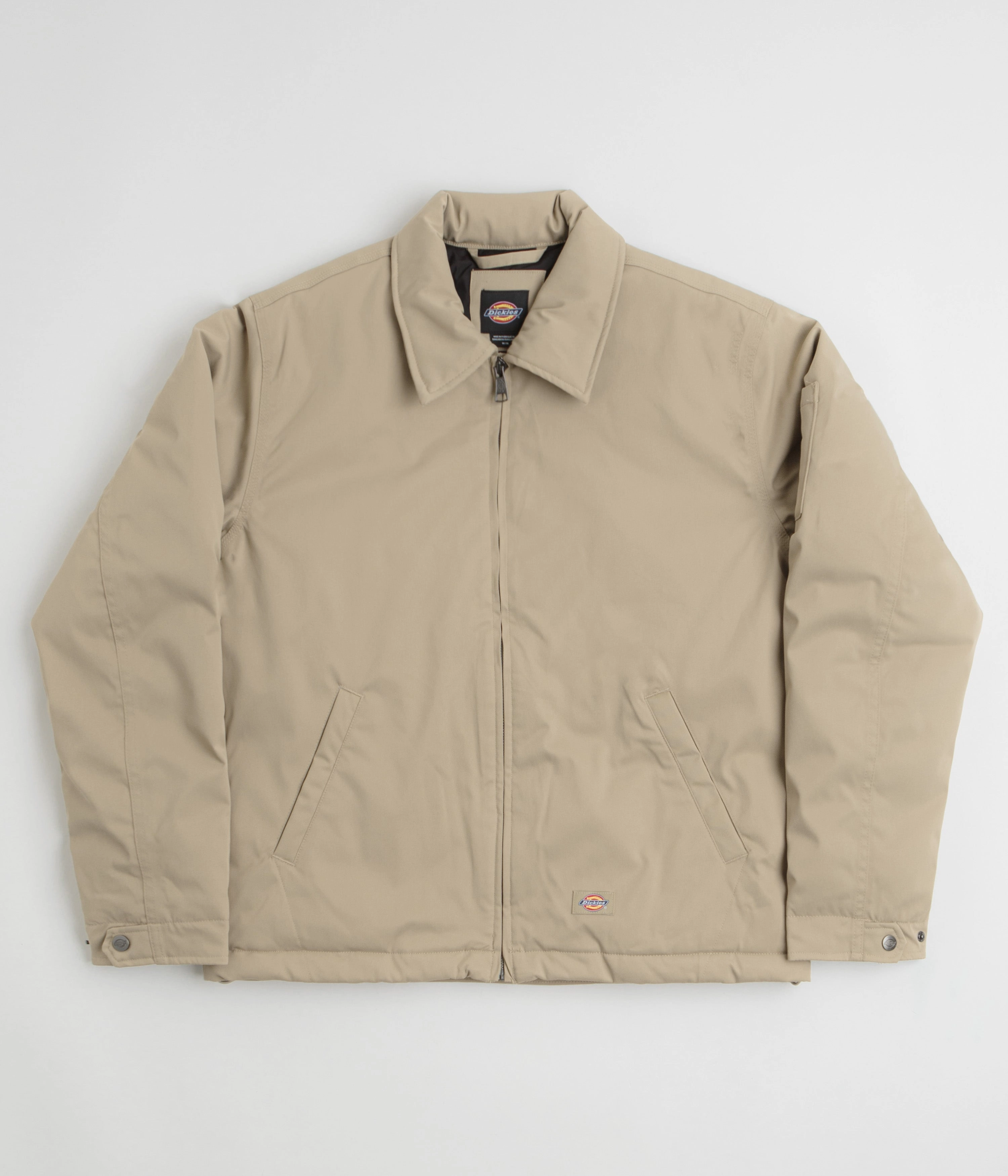 Dickies Eisenhower Puffer Jacket - Khaki Flexible Shoulder Panels Trail Style