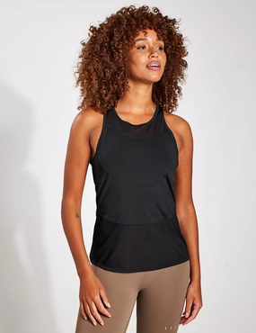 Kiava Mesh Tank - Black Daily Flexible Aesthetic - pleasing