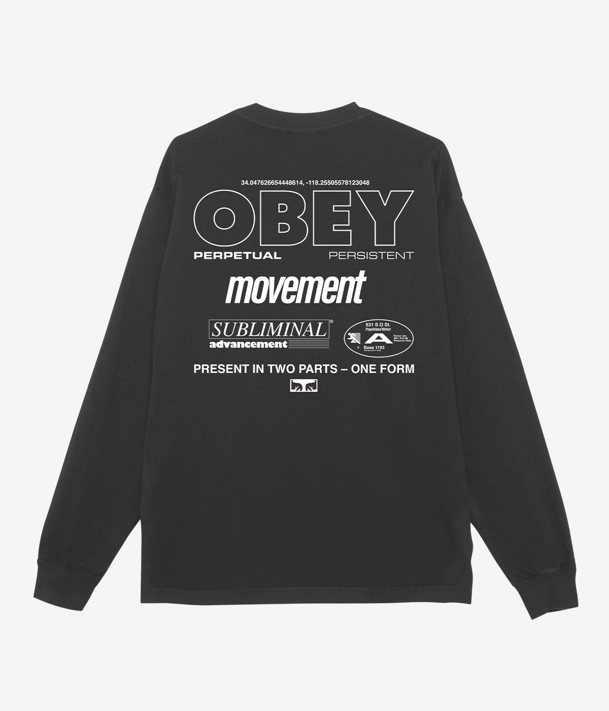 Eco-Friendly Choice Obey persistent movement  Ls T-Shirt