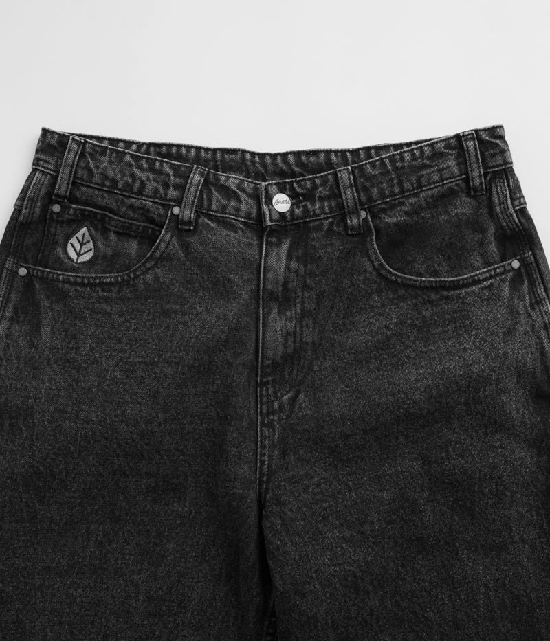 Butter Goods Weathergear Jeans - Faded Black AdjustableWaistband Yoga Ready