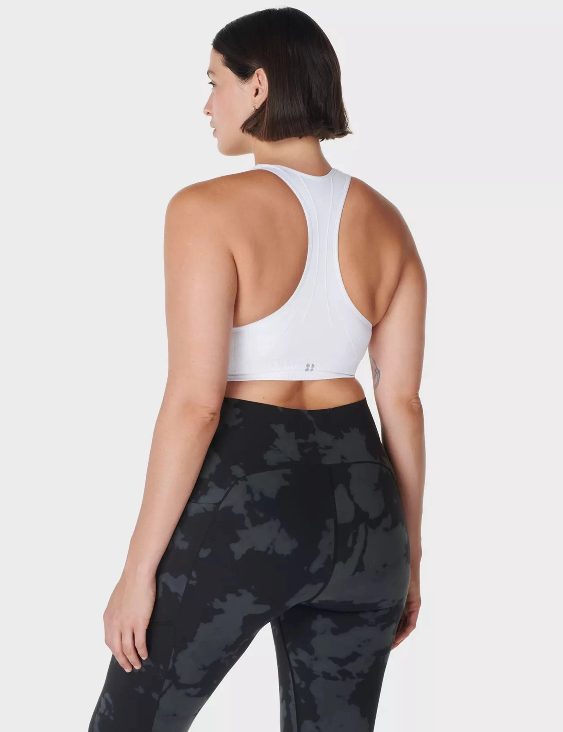 Durable Fit Stamina Seamless Sports Bra - White