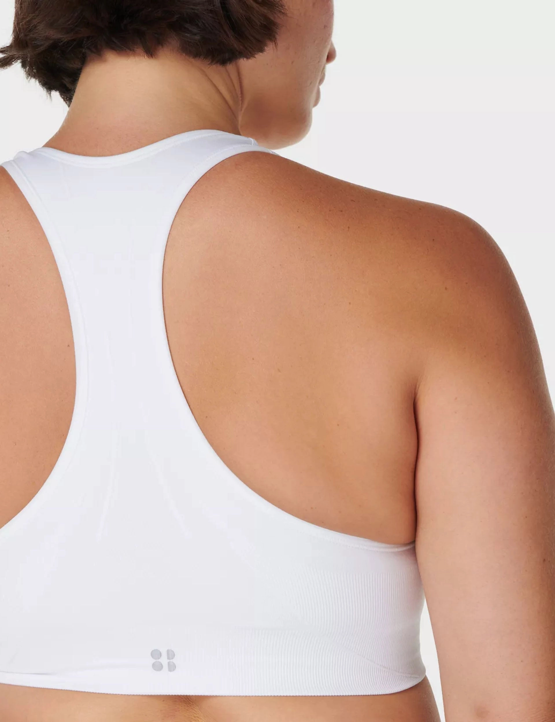 Nursing Stamina Seamless Sports Bra - White