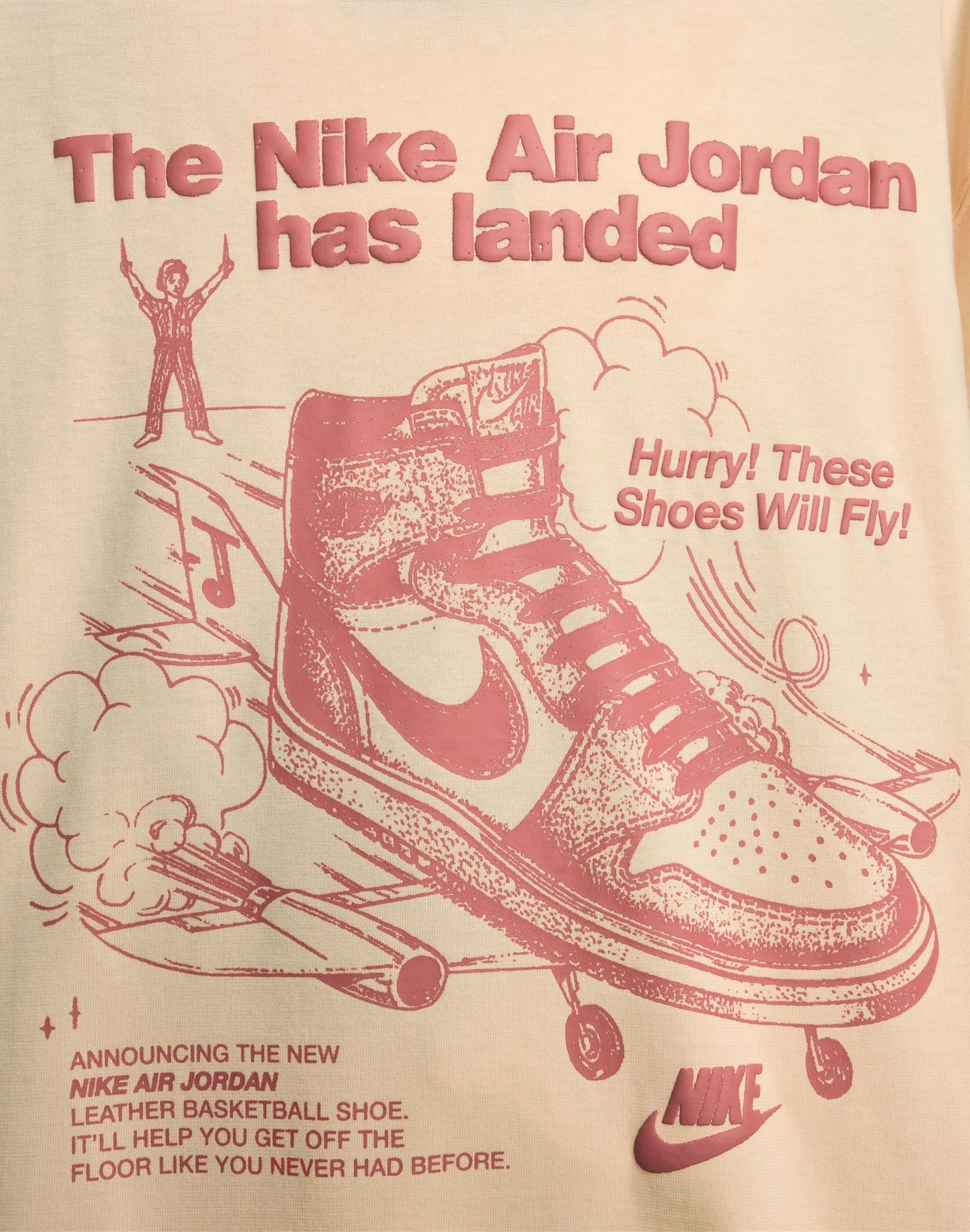 DoubleStitchedEdges Jordan Oversized Graphic Tee