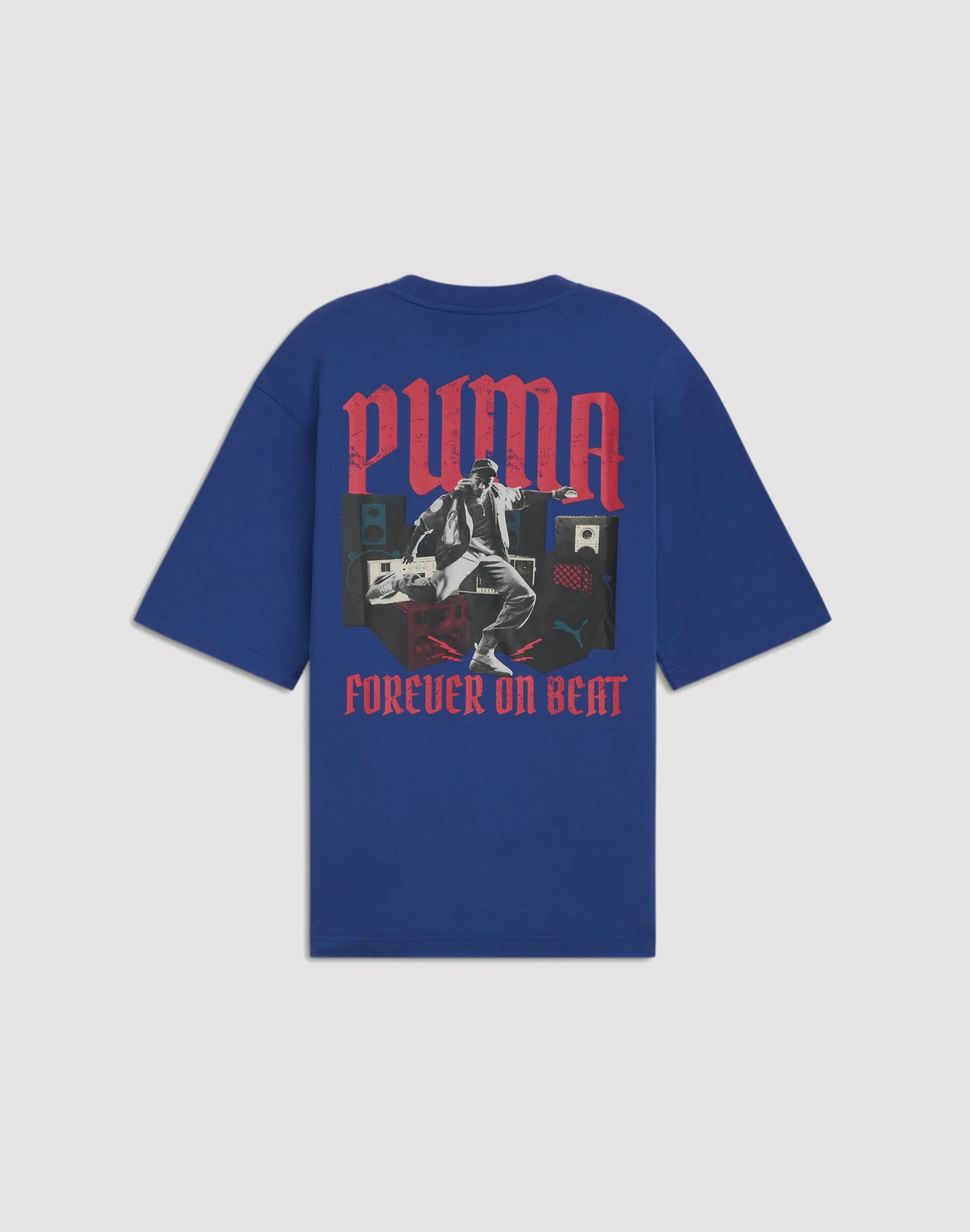 Puma Play Paris Graphic Tee Daily Fit Mesh Glow
