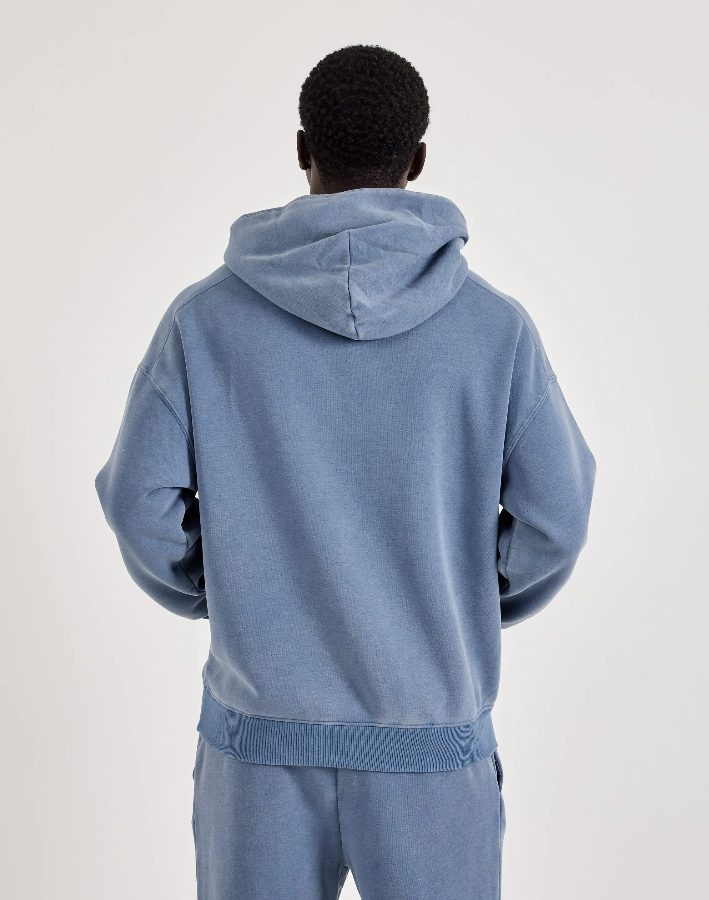 Euro Mood DH Essentials Acid Wash Fleece Pullover Hoodie