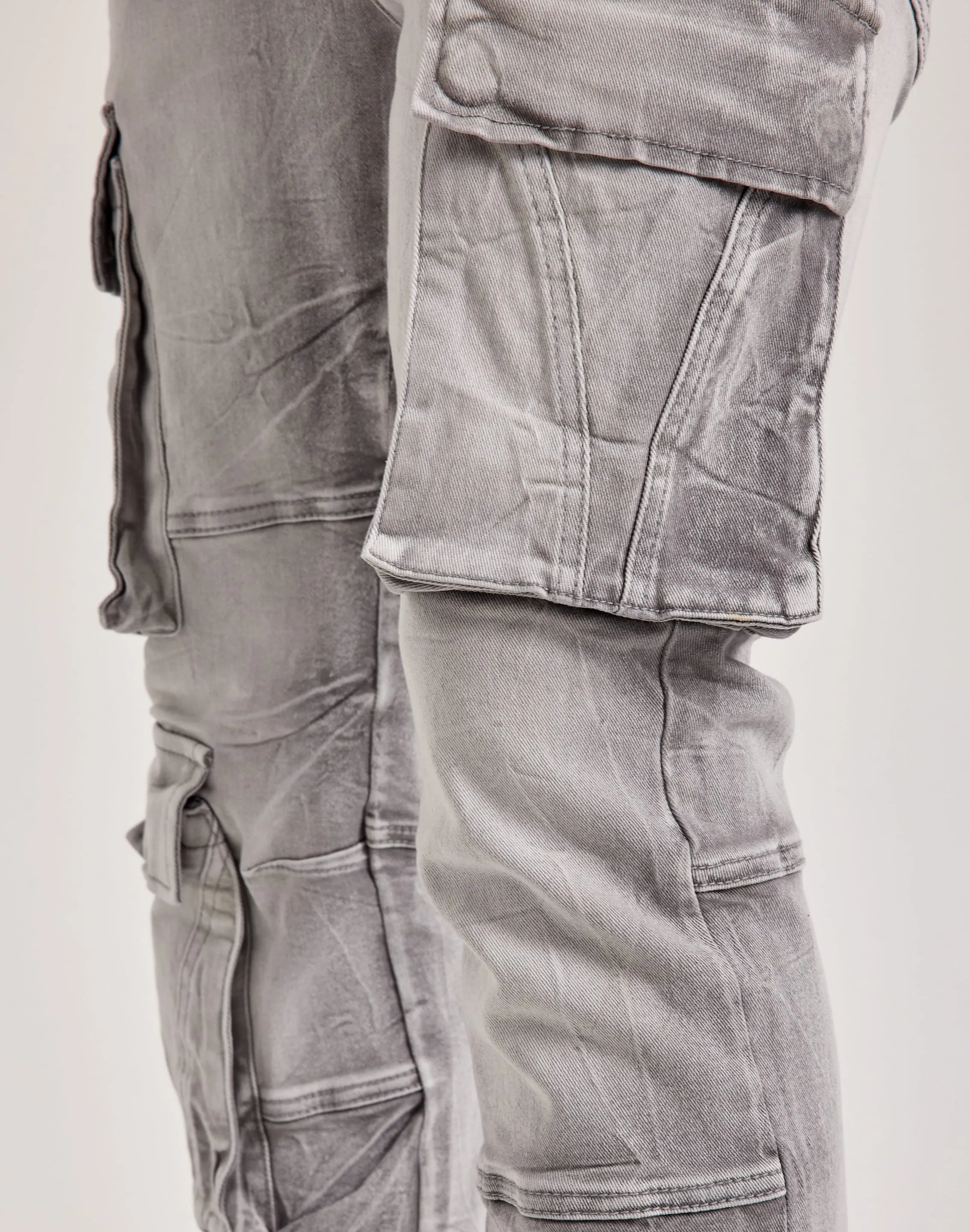 Smoke Rise Utility Pocket Cargo Jeans Chill Fit QuickReleaseClosures