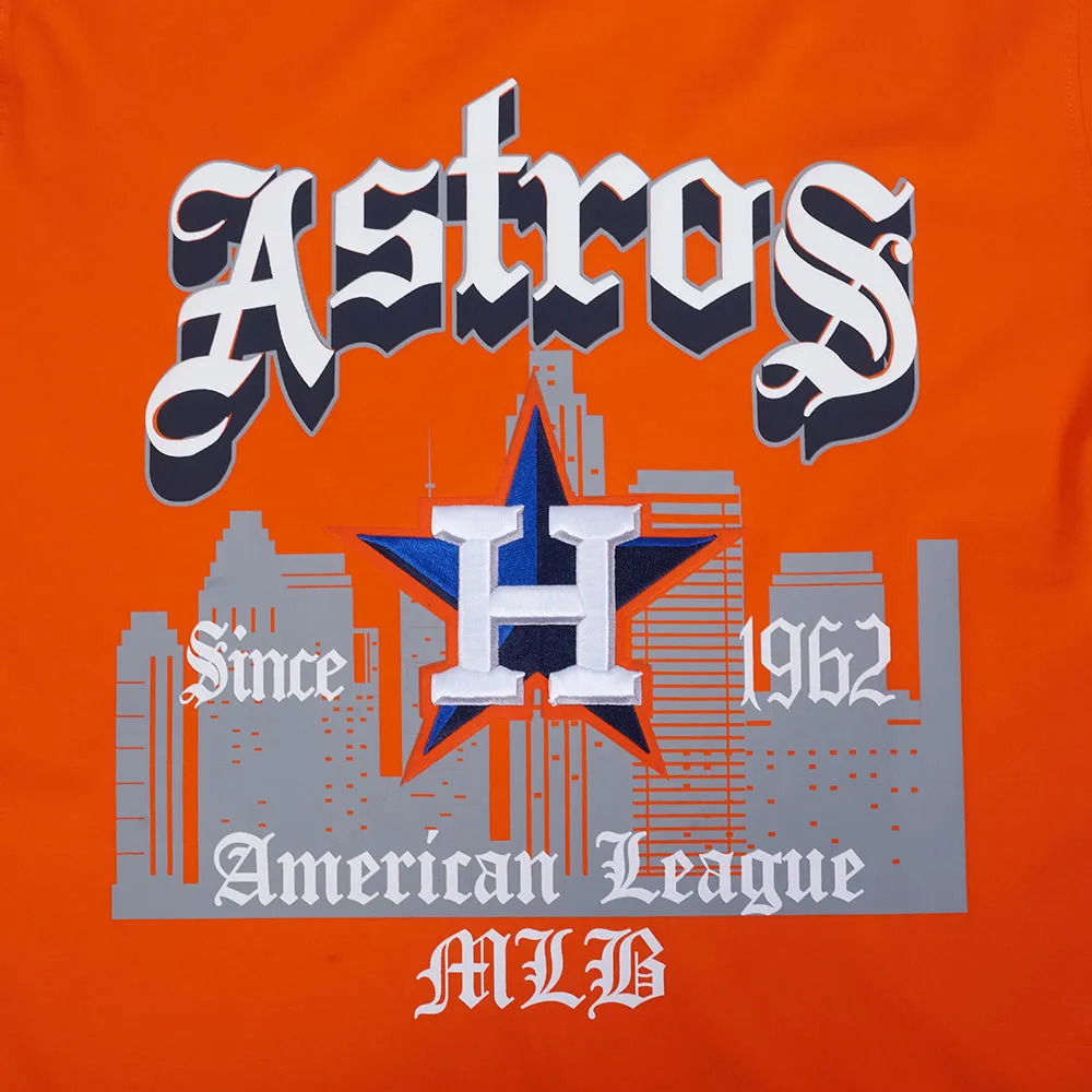 Antibacterial Treatment Soft Inner Lining Houston Astros Old English Tee -Mens