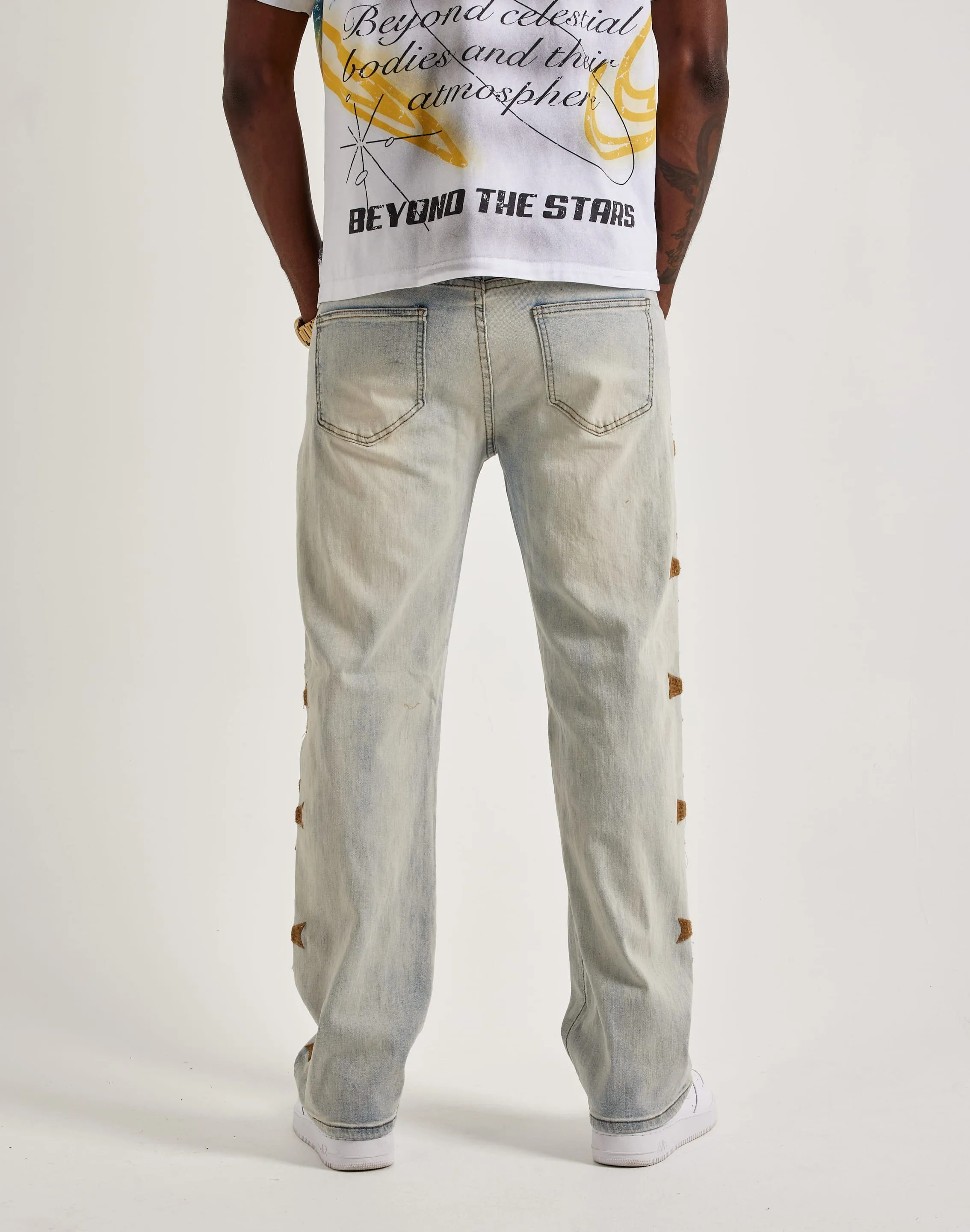 WAIMEA Embroidered Cross Jeans Dream Core VentilatedKnit