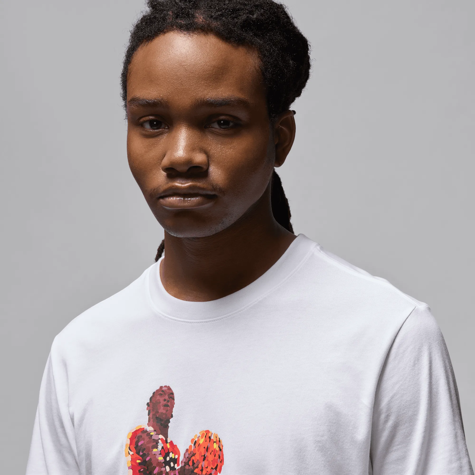 FLIGHT ESSENTIALS GRAPHIC TEE - WHITE TearResistantMaterial Antibacterial Finish