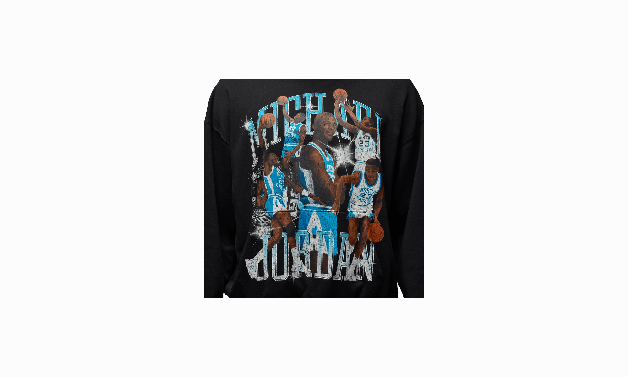 Flight Pullover Hoodie "Black Powder Blue" FadeResistantDye Royal Charm
