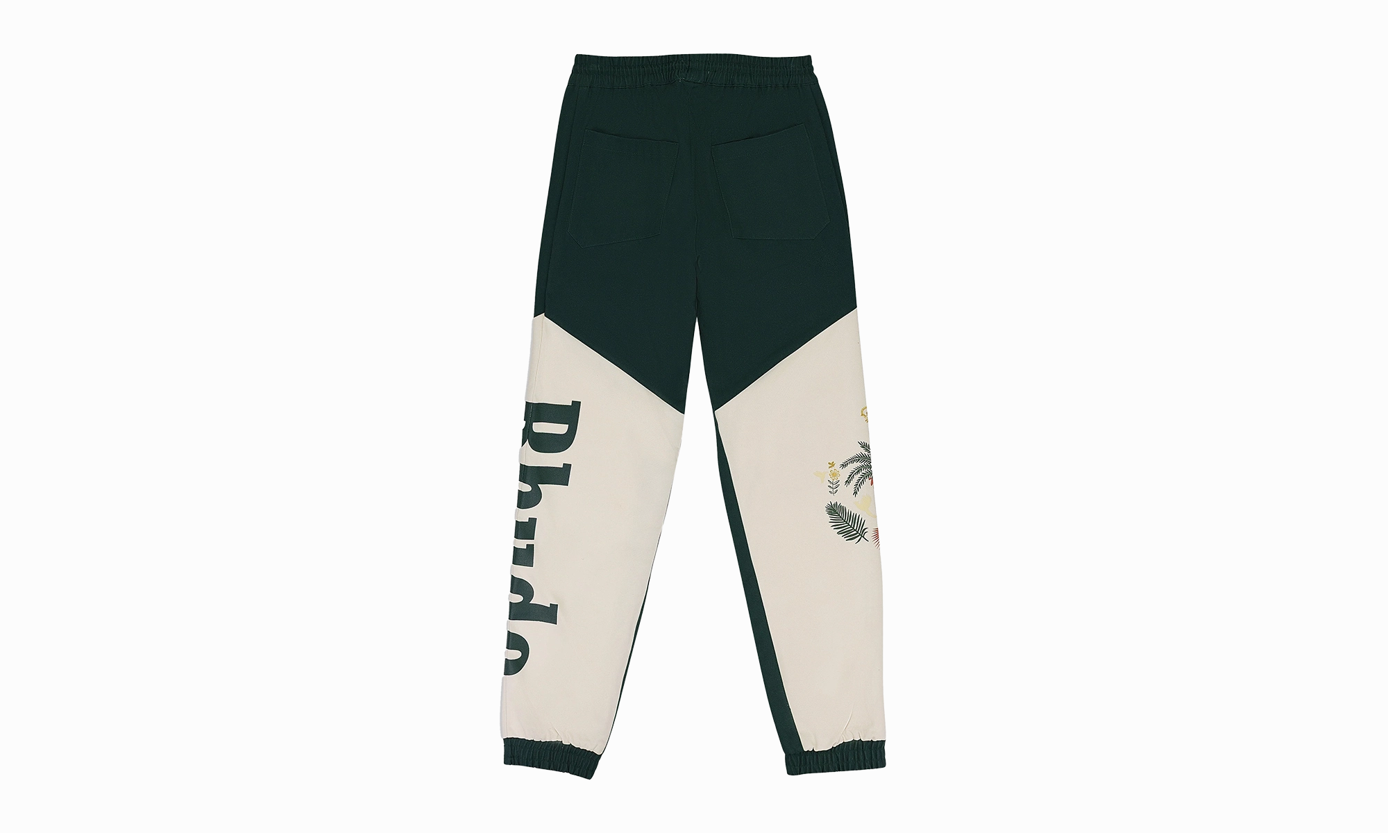 FLIGHT SWEATPANTS "GREEN/CREAM"