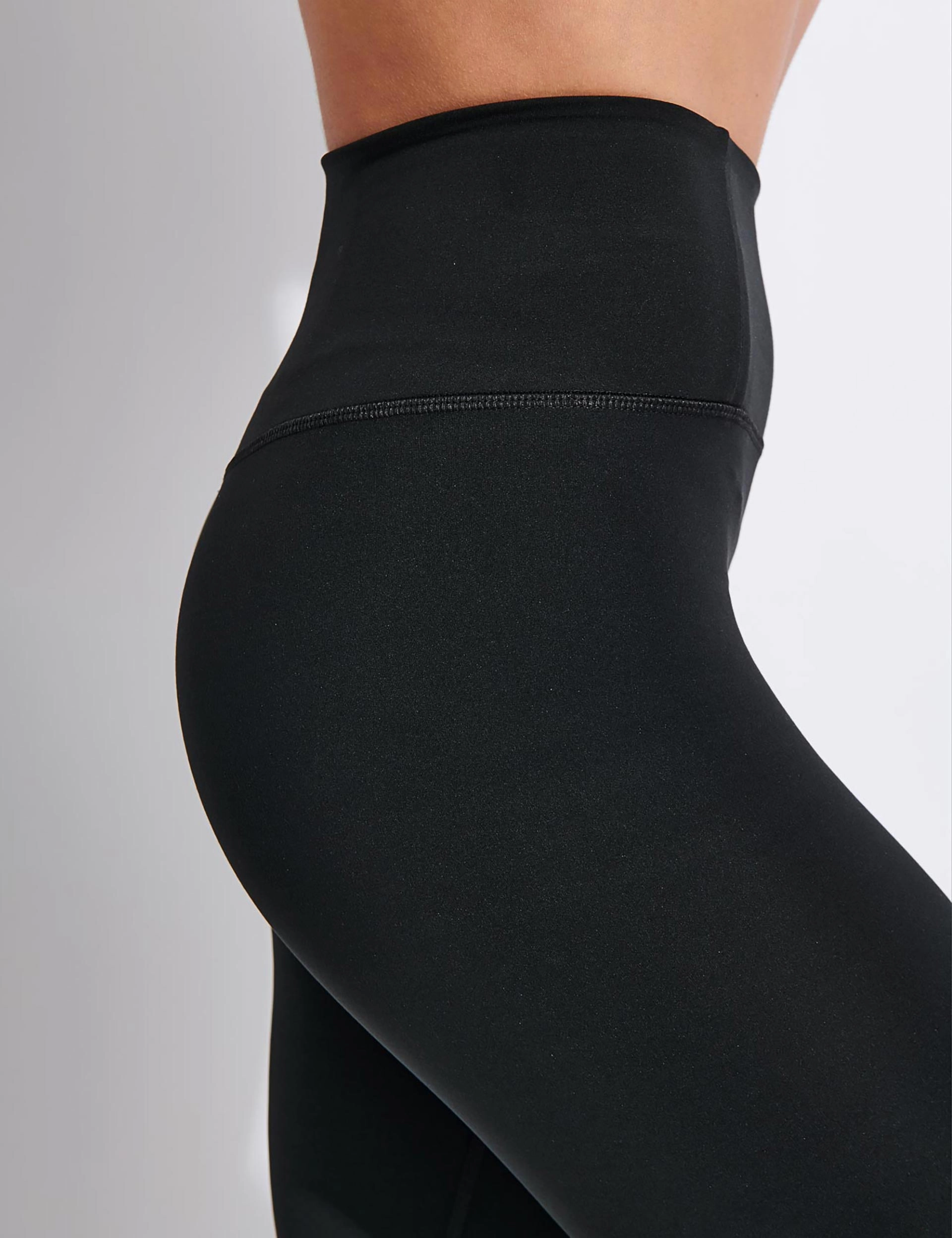 FLOAT High Waisted Legging - Black City Walk Rib Knit Evening Walk Travel Enthusiast