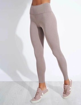 Compression Support Mountain Hike Work Commute Extra Soft FLOAT High Waisted Legging - Cocoon Heather