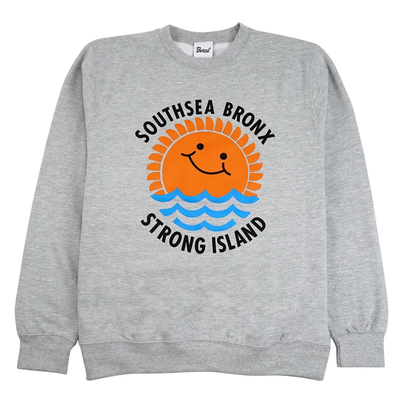 product flannel coziness product home friendly comfort Southsea Bronx Waves Sweatshirt - Grey