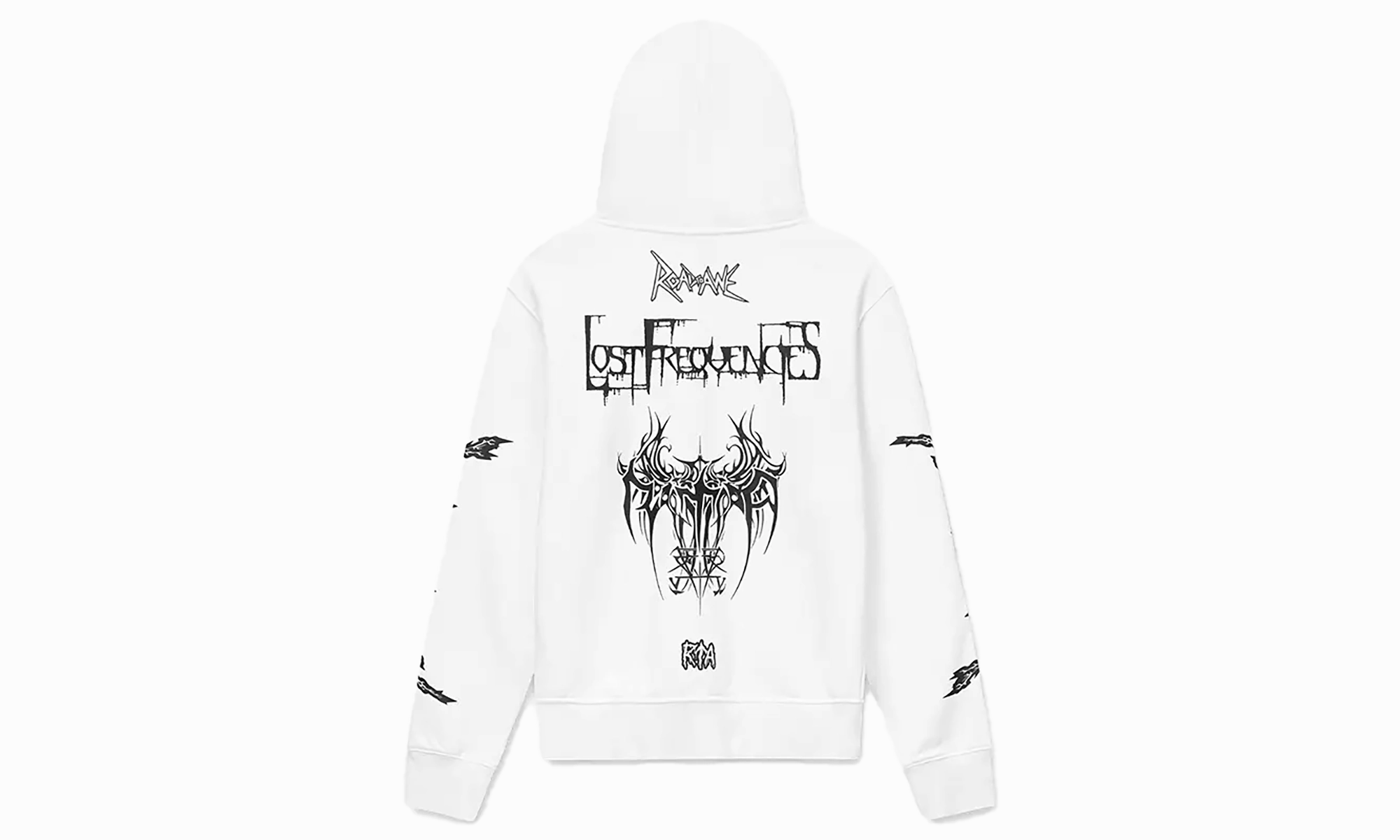 Floyd Zip Up Hoodie "White Metal Road To Awe"