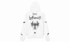 Floyd Zip Up Hoodie "White Metal Road To Awe"
