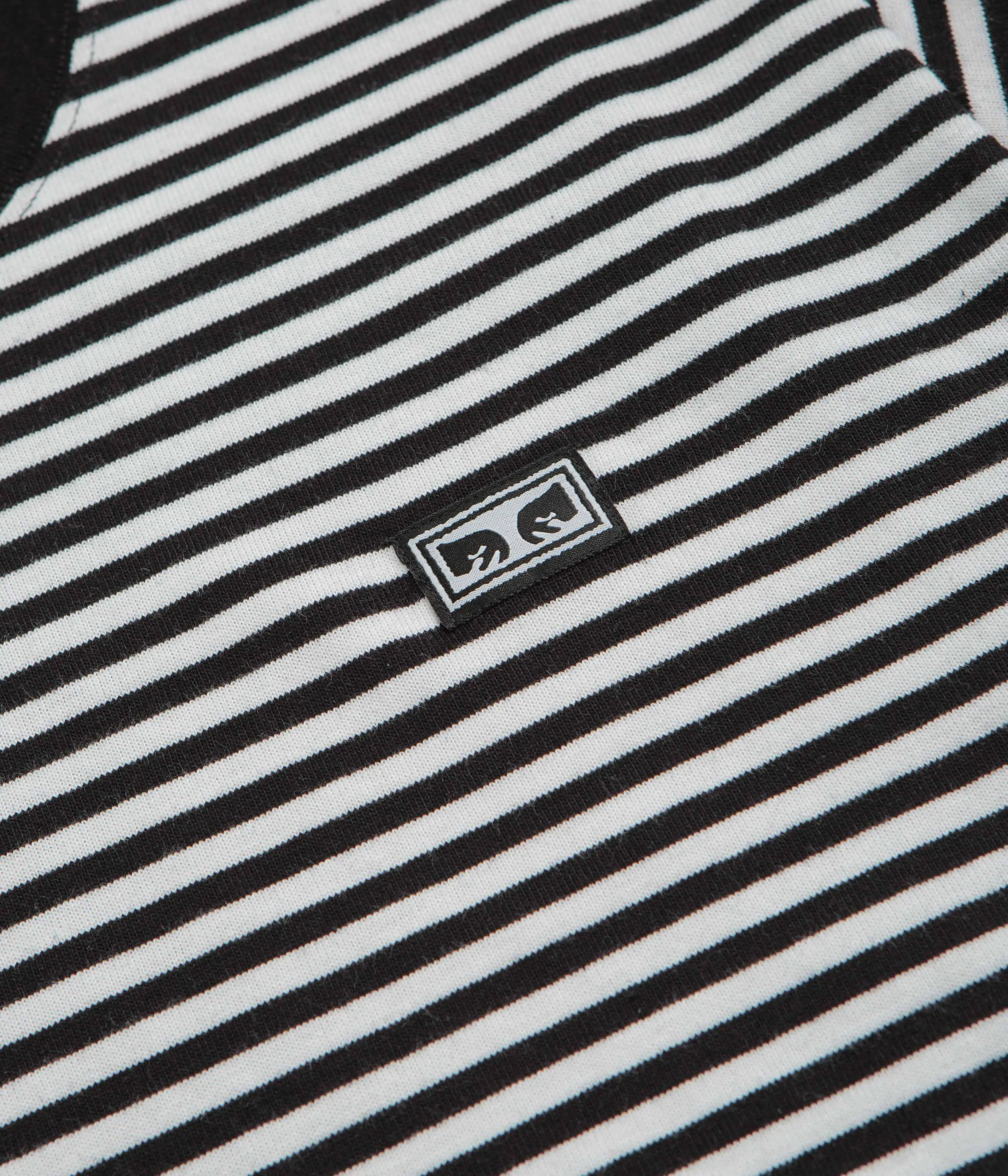 wrap silhouette Obey Established Works Eyes Stripe T-Shirt - Black