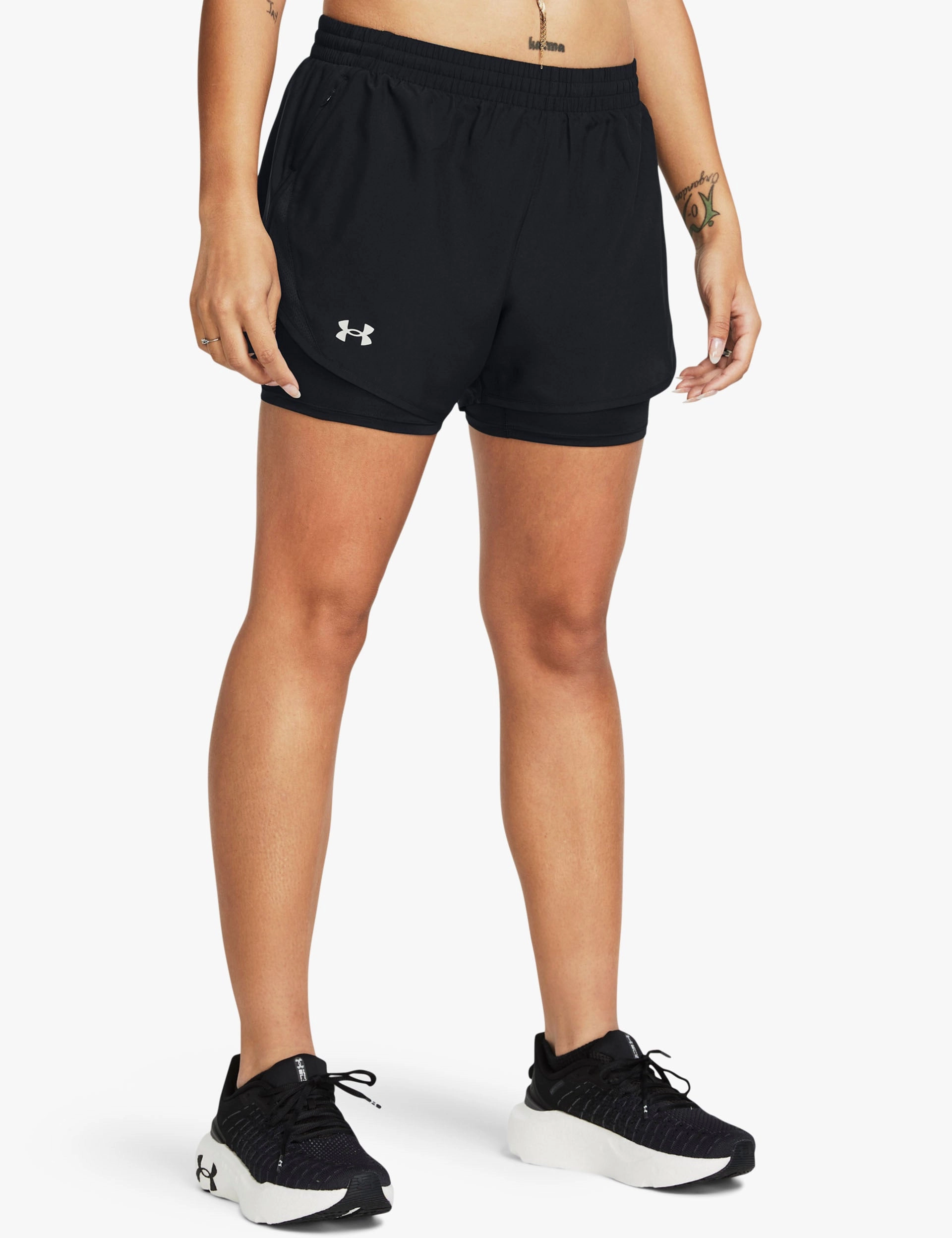 Outdoor Ready Fly-By 2-in-1 Shorts - Black/Reflective