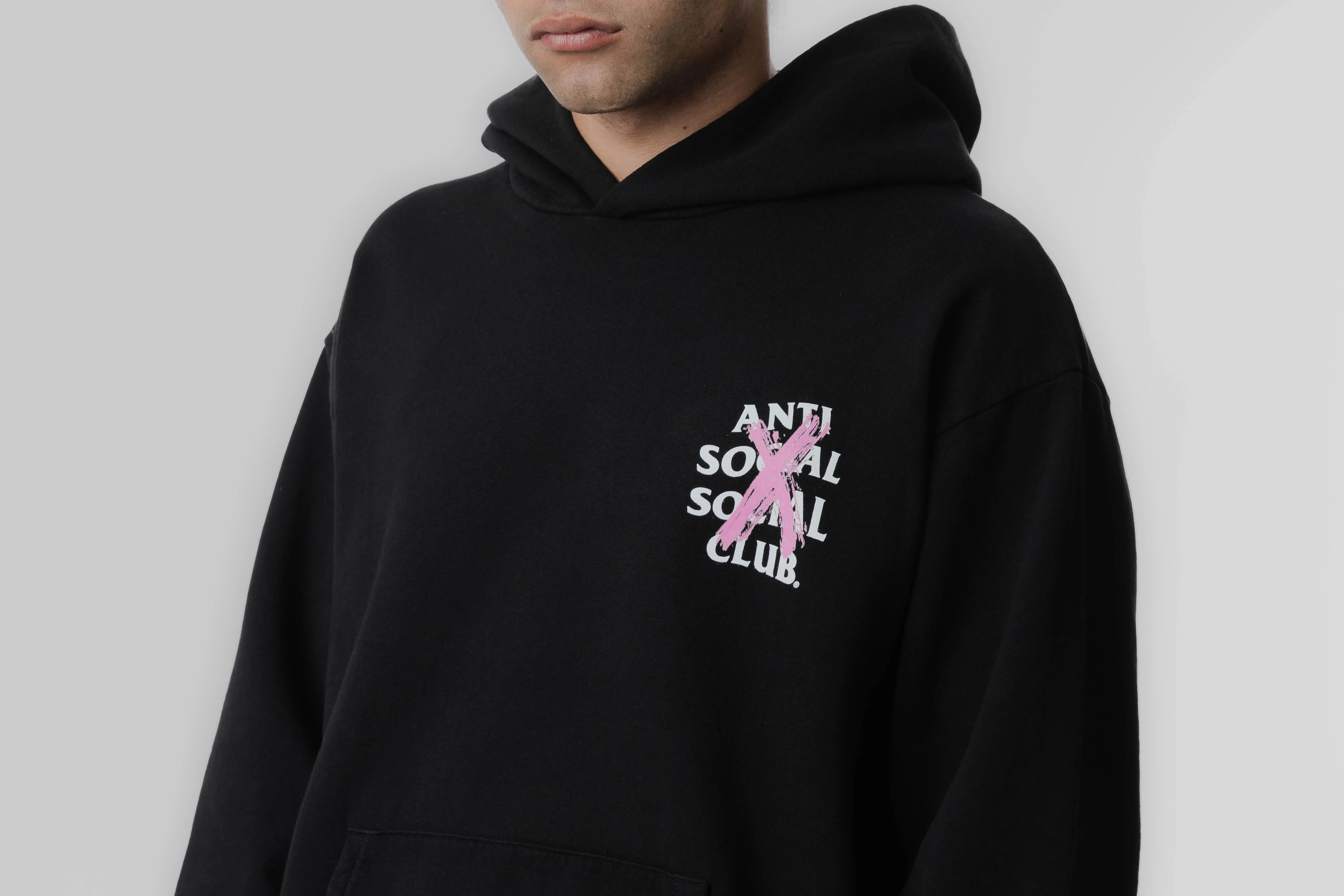 SoftKnit Anti Social Social Club Cancelled Hoodie 'Black'
