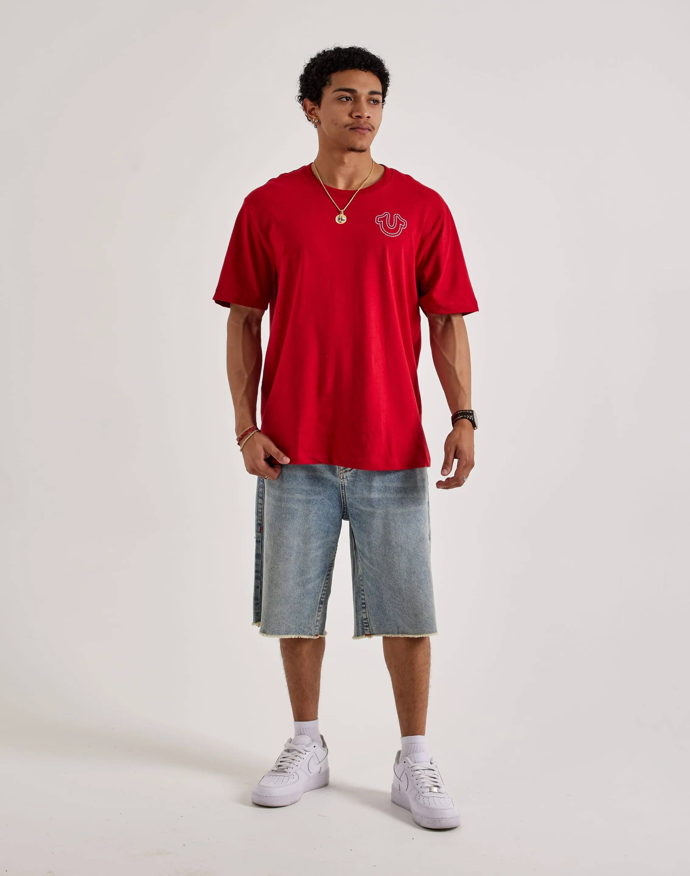 WaterRepellent True Religion Puff Stitch Tee