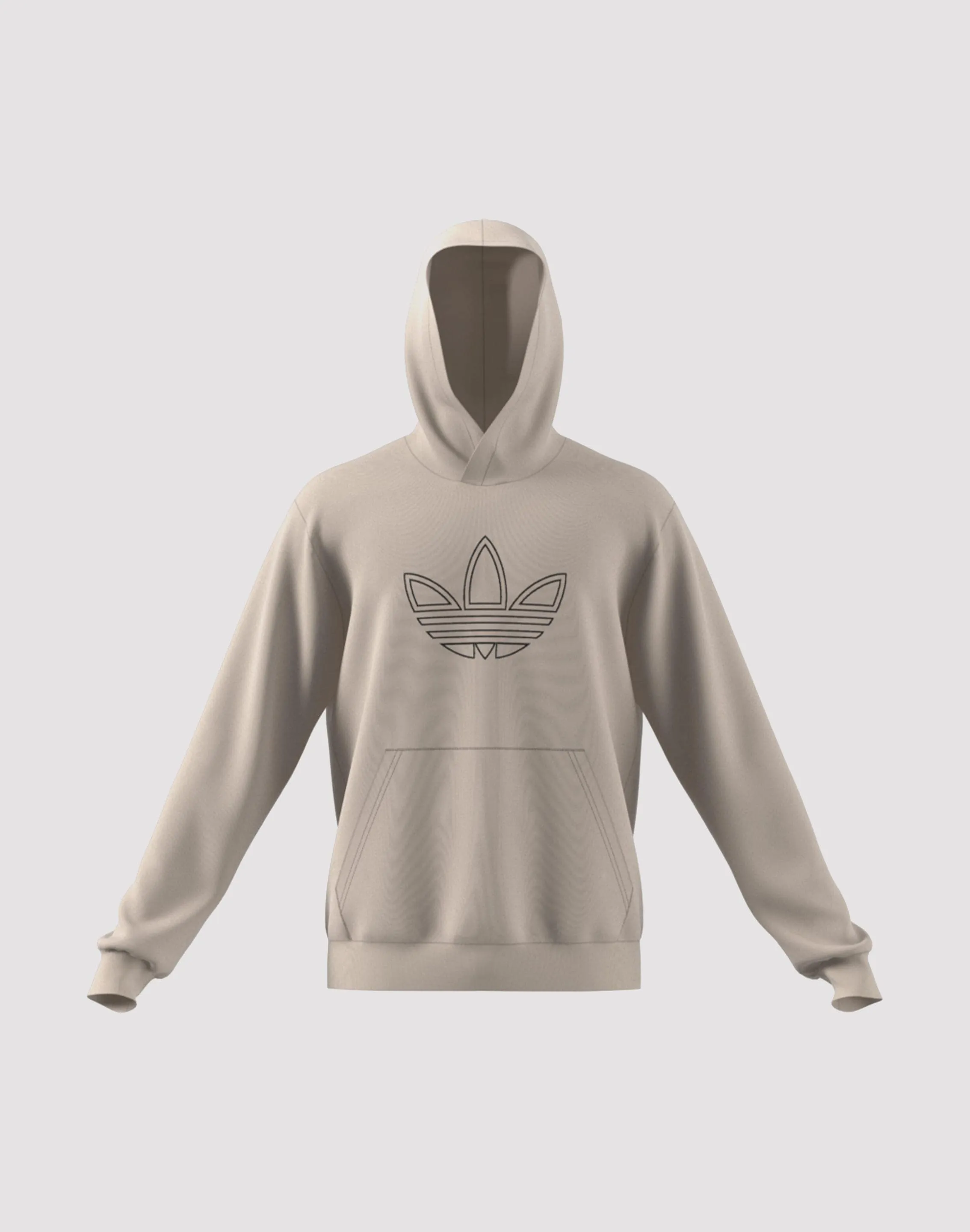 Concert Vibe Speed Soul Adidas Outlined Trefoil Pullover Fleece Hoodie
