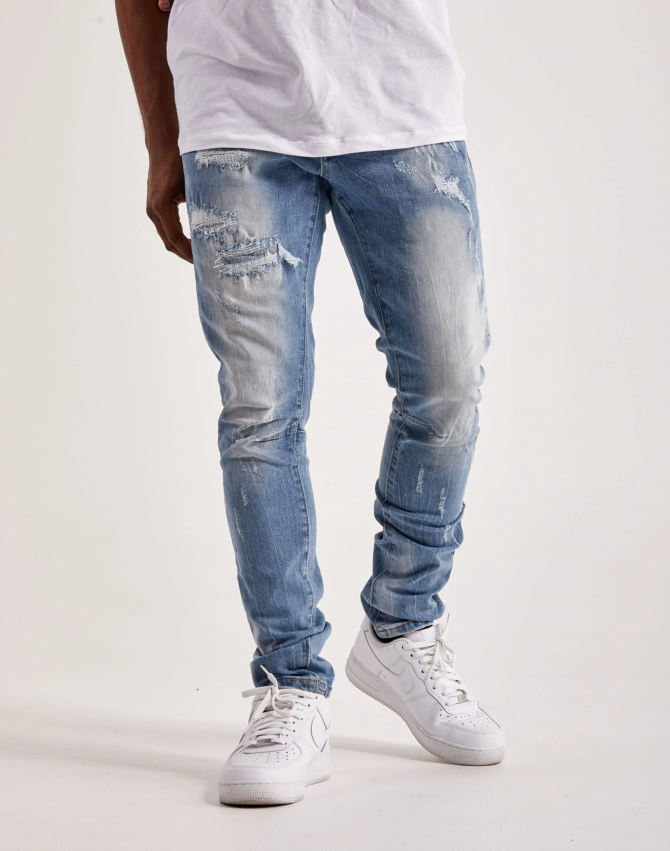 Smoke Rise Rip & Repair Jeans SmoothGripFastenings TensionAdjustedWaistband