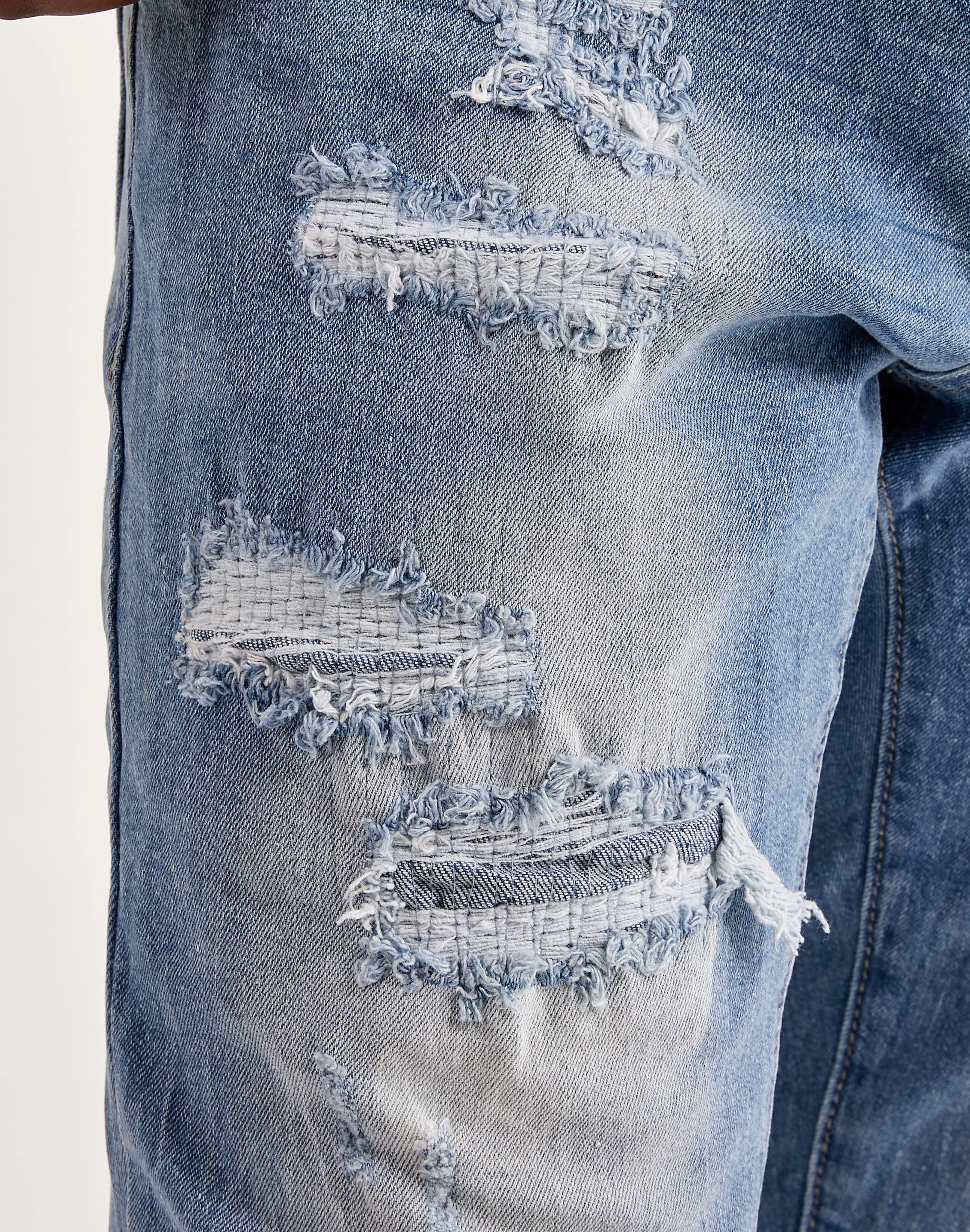 Smoke Rise Rip & Repair Jeans Dance Flow Mind Ease