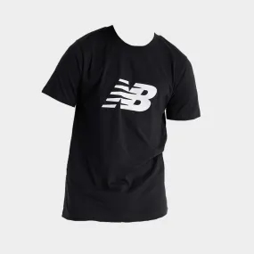 StretchWaistband Sky Cool New Balance Mens Sport Logo Tee Black