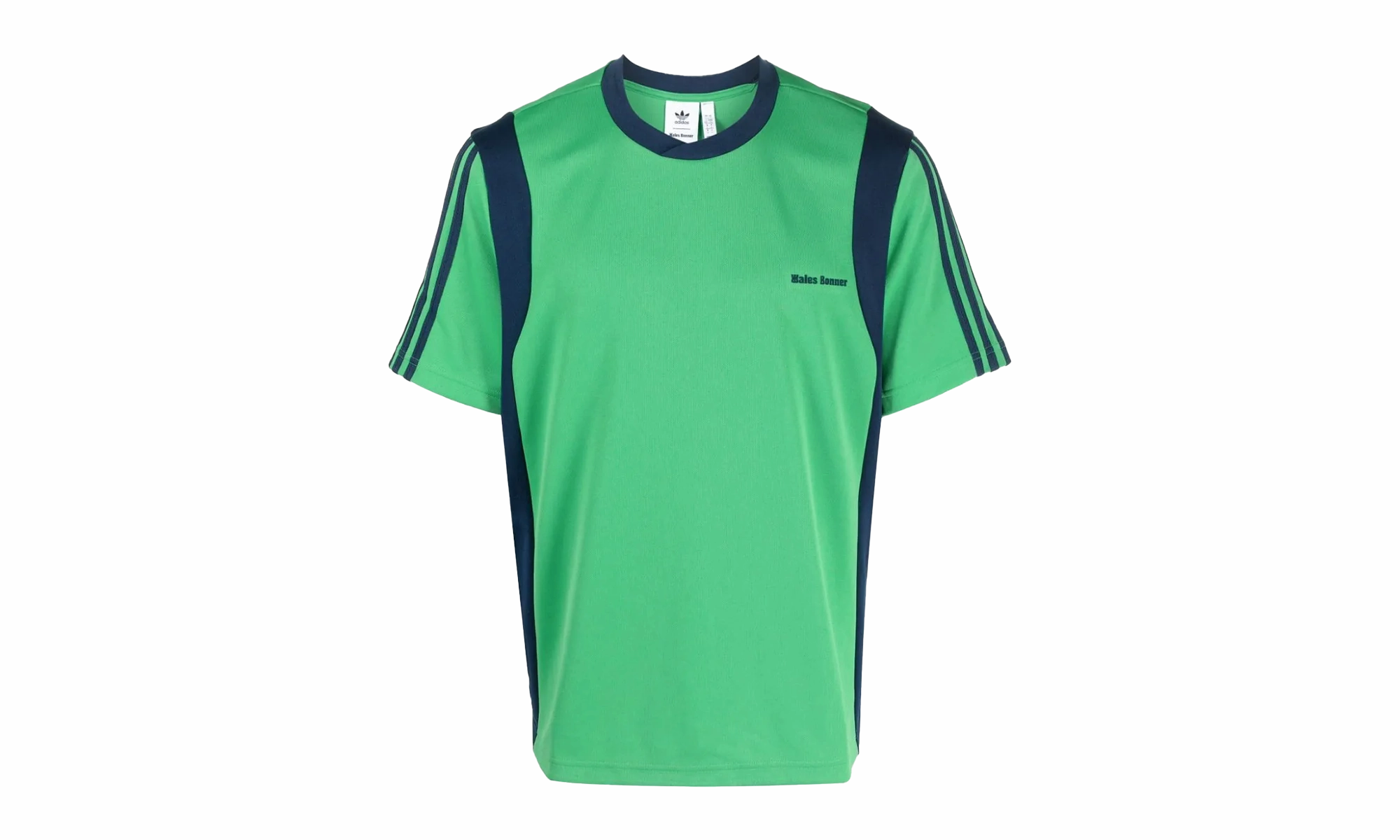 Flatlock stitching Beach Fit Football Tee Vivid "Wales Bonner X Adidas - Green"