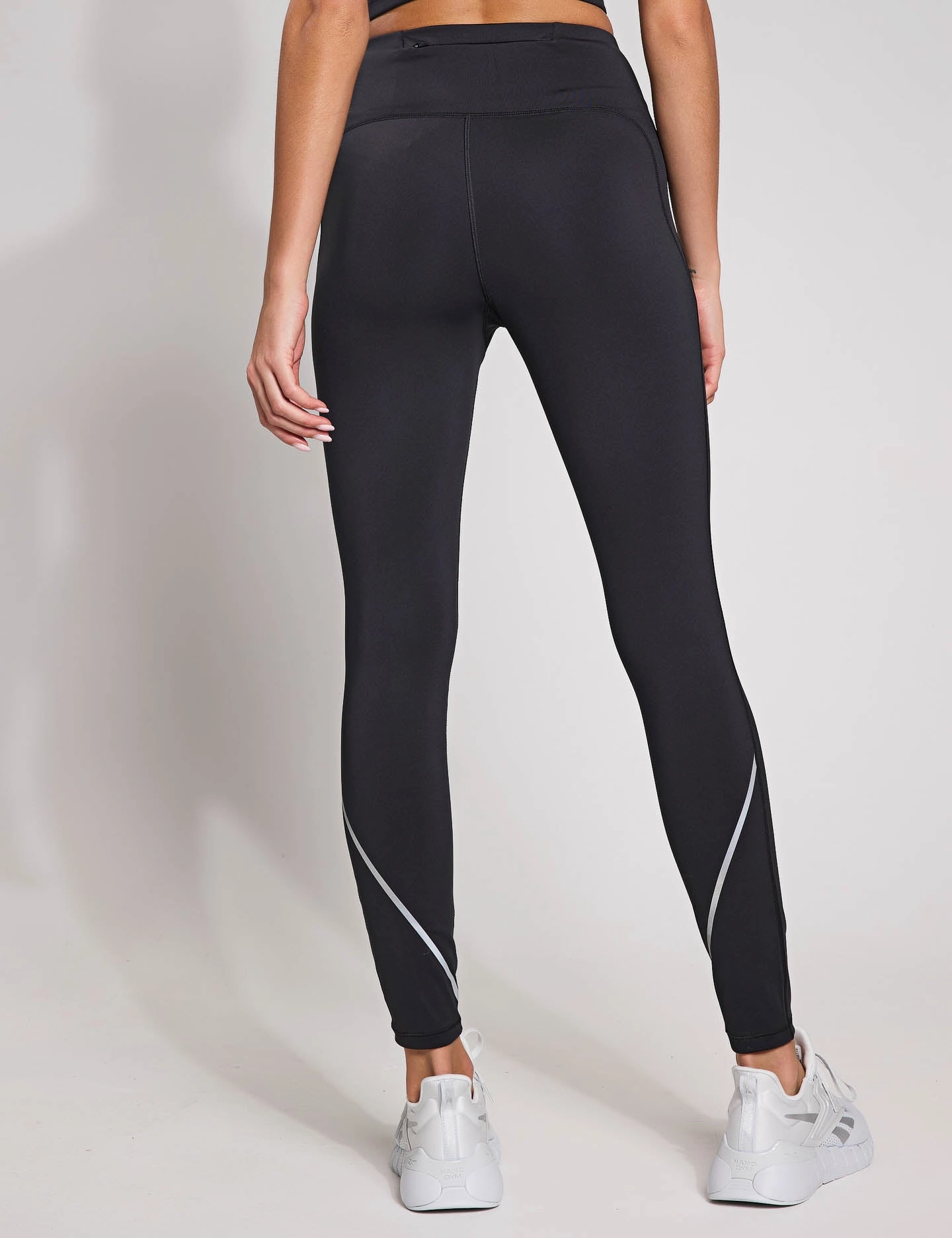 Flexible Waistband Lux Speed High Waisted Leggings - Black