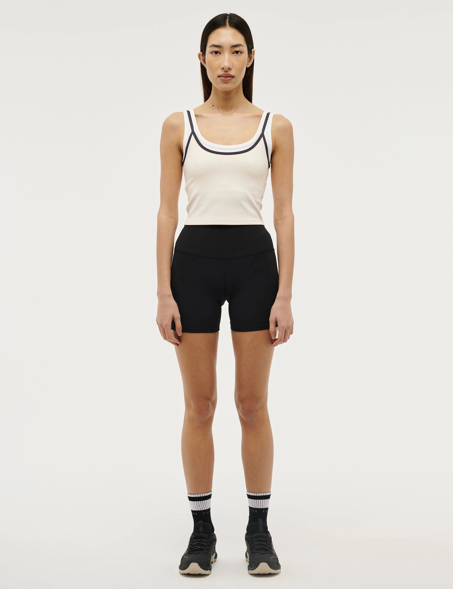 Forward Tank - Whisper White Durable Seams Stretchable Binding