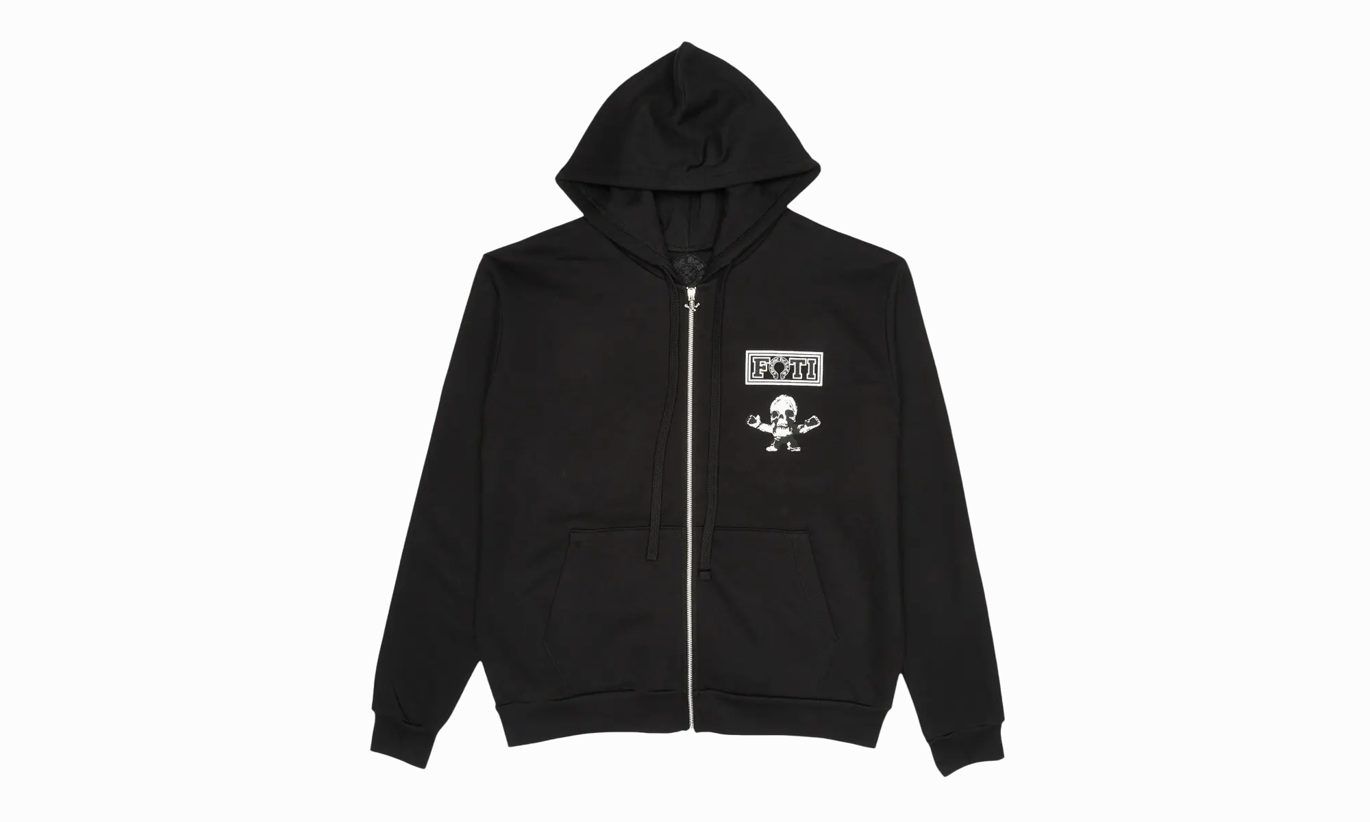Foti Tic Tac Toe Zip Up Hoodie "Black"