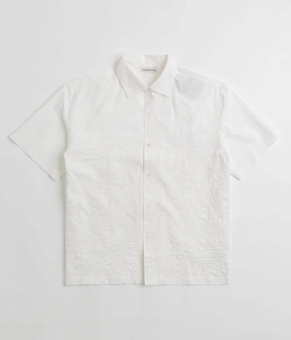 Polka Dot decorative element YMC Sidri Shirt - White