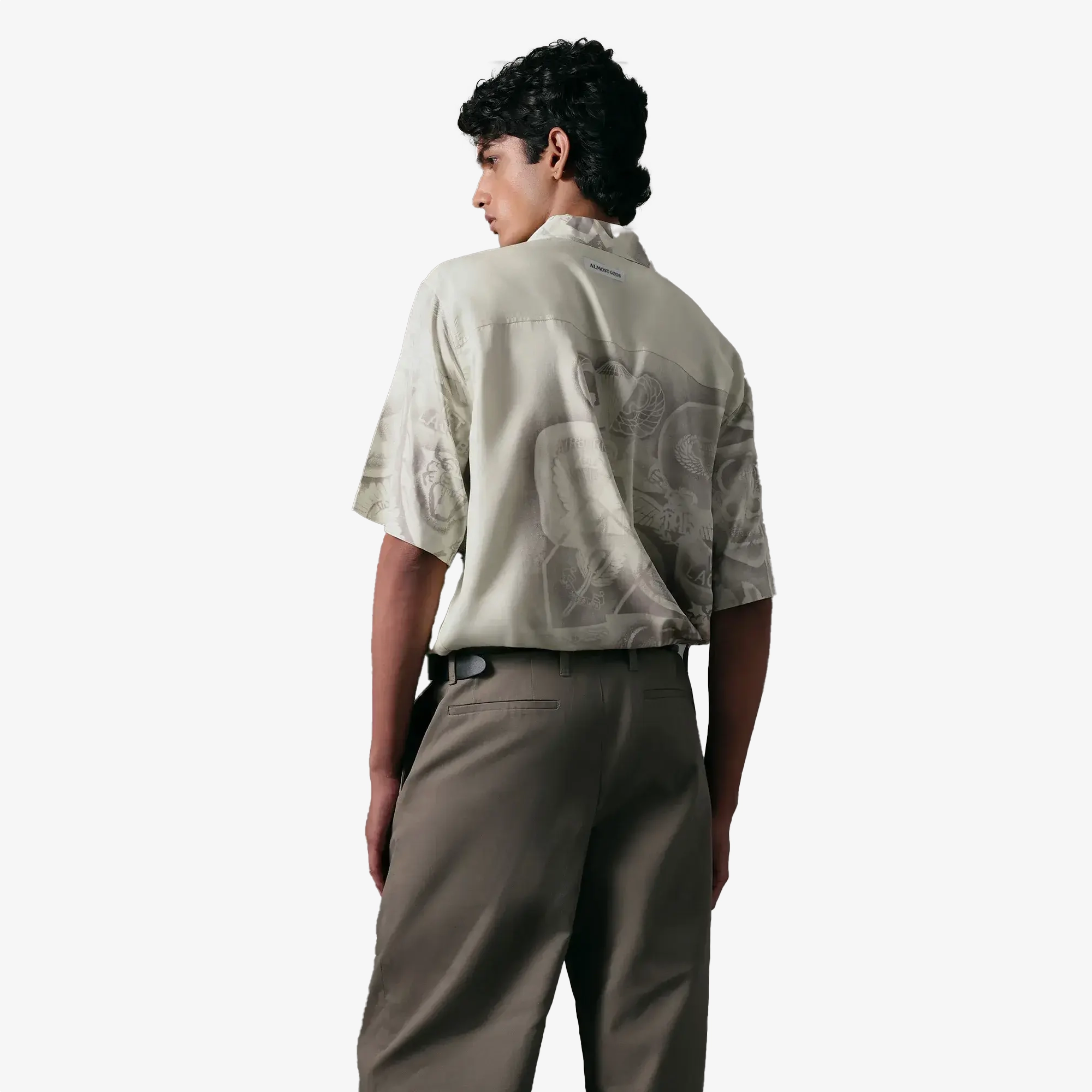 Sunset Scene Green Soul ALMOST GODS | AEGIS RELAXED SHIRT { BROWN