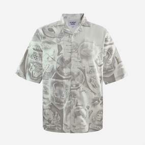 ALMOST GODS | AEGIS RELAXED SHIRT { BROWN Layer Light FlexibleCollar