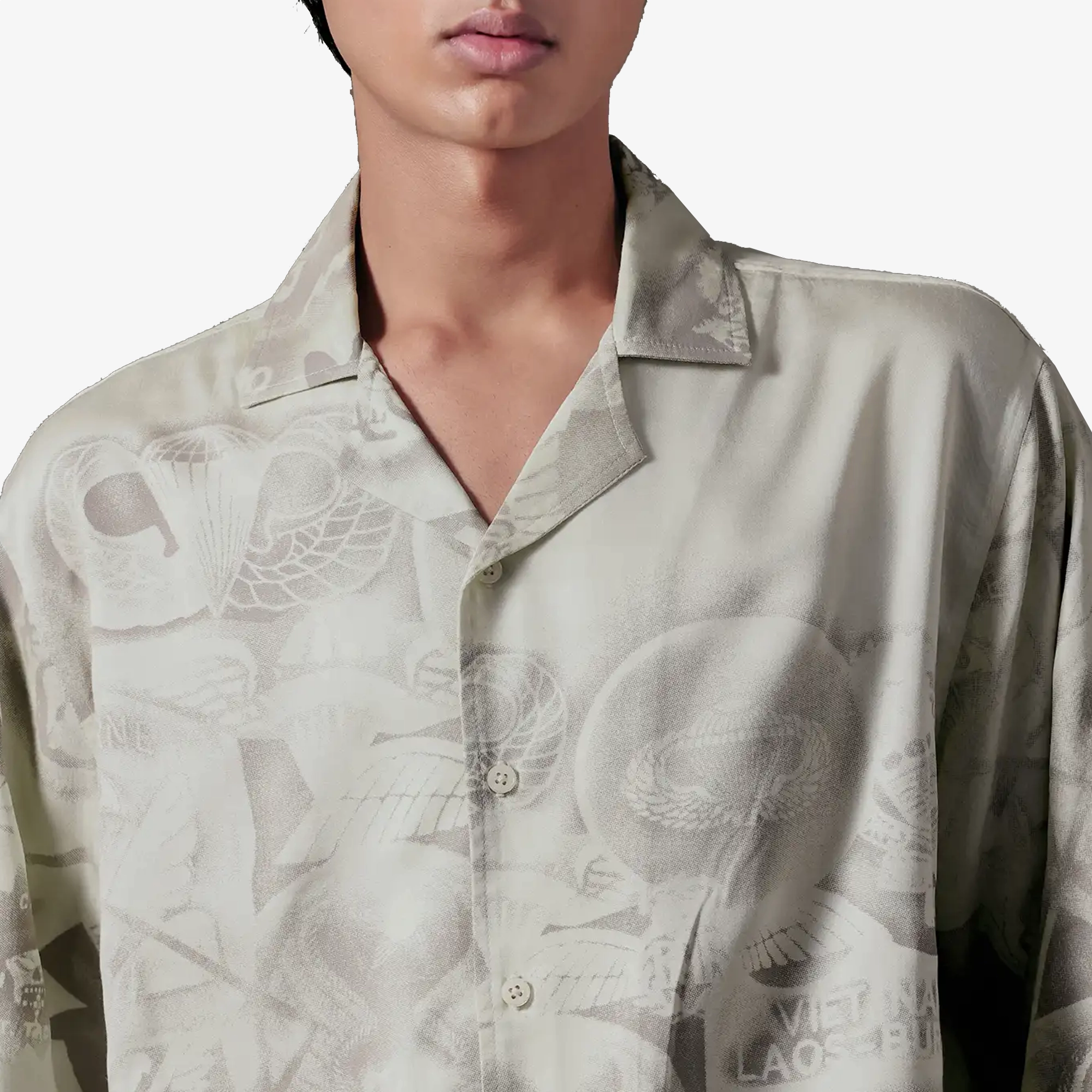 ALMOST GODS | AEGIS RELAXED SHIRT { BROWN Vital Core