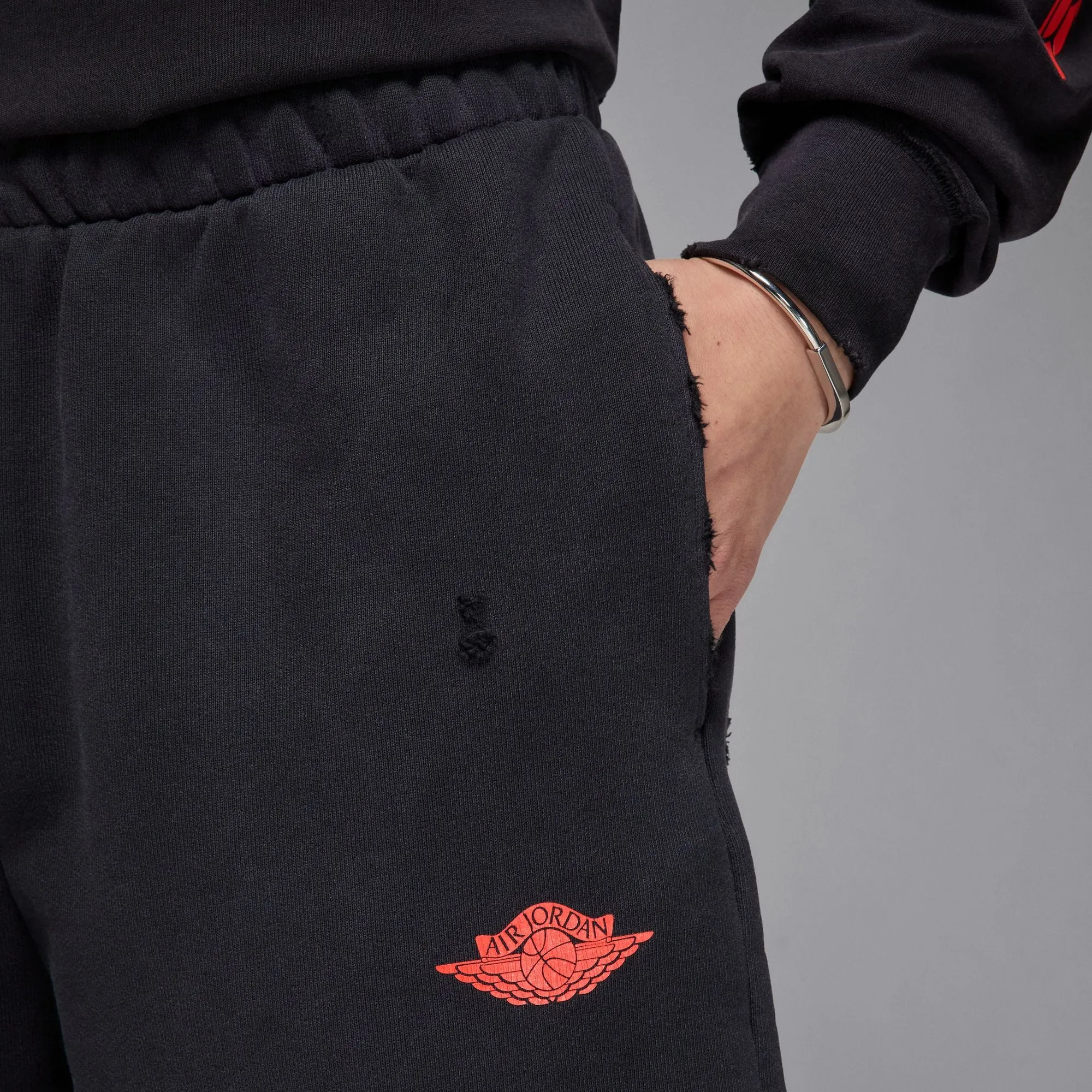 Air Jordan Rare Air French Terry Shorts (Black) Dynamic Glow UVProtection