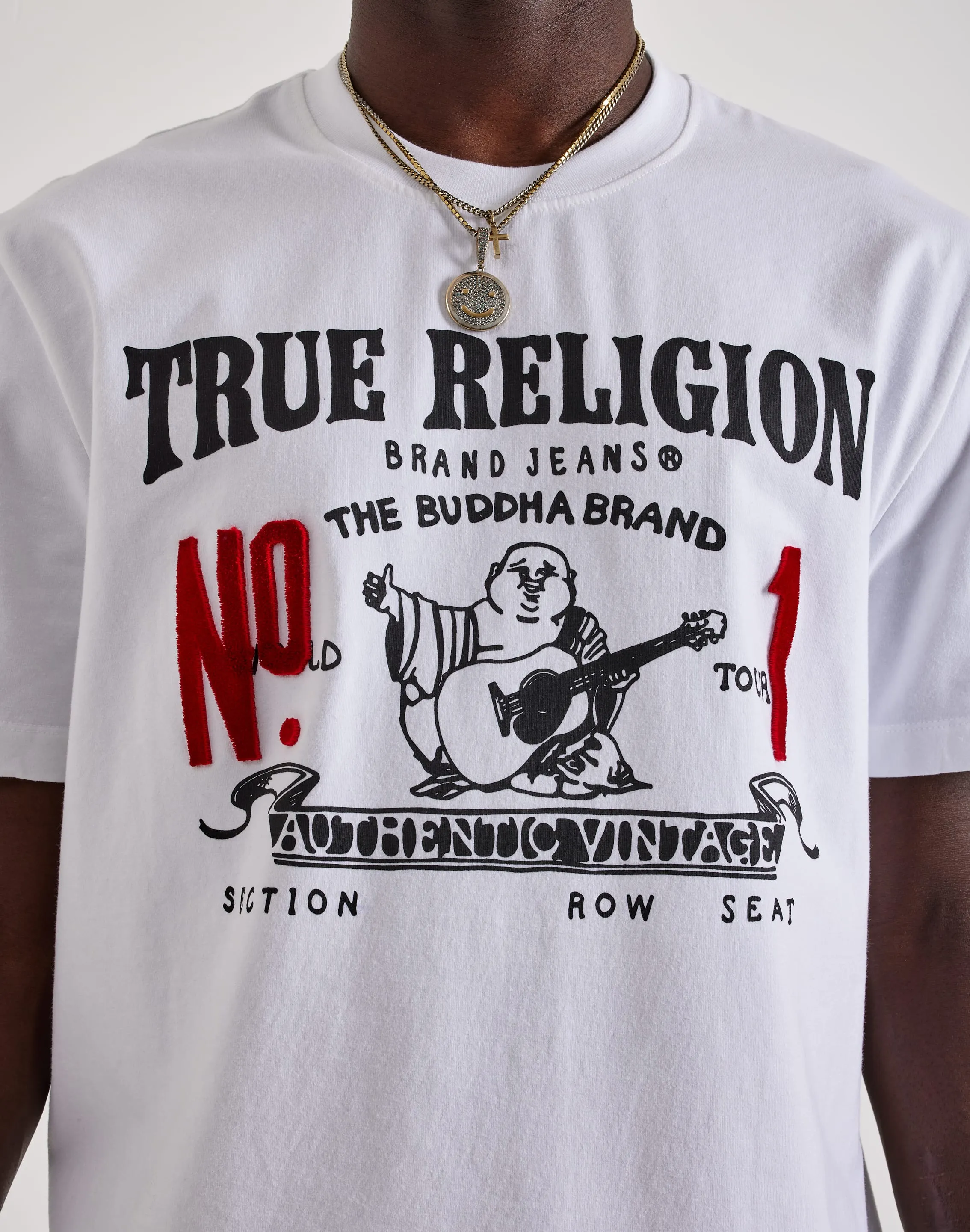 True Religion Vintage No. 1 Tee WrinkleFreeFabric WrinkleResistantFabric