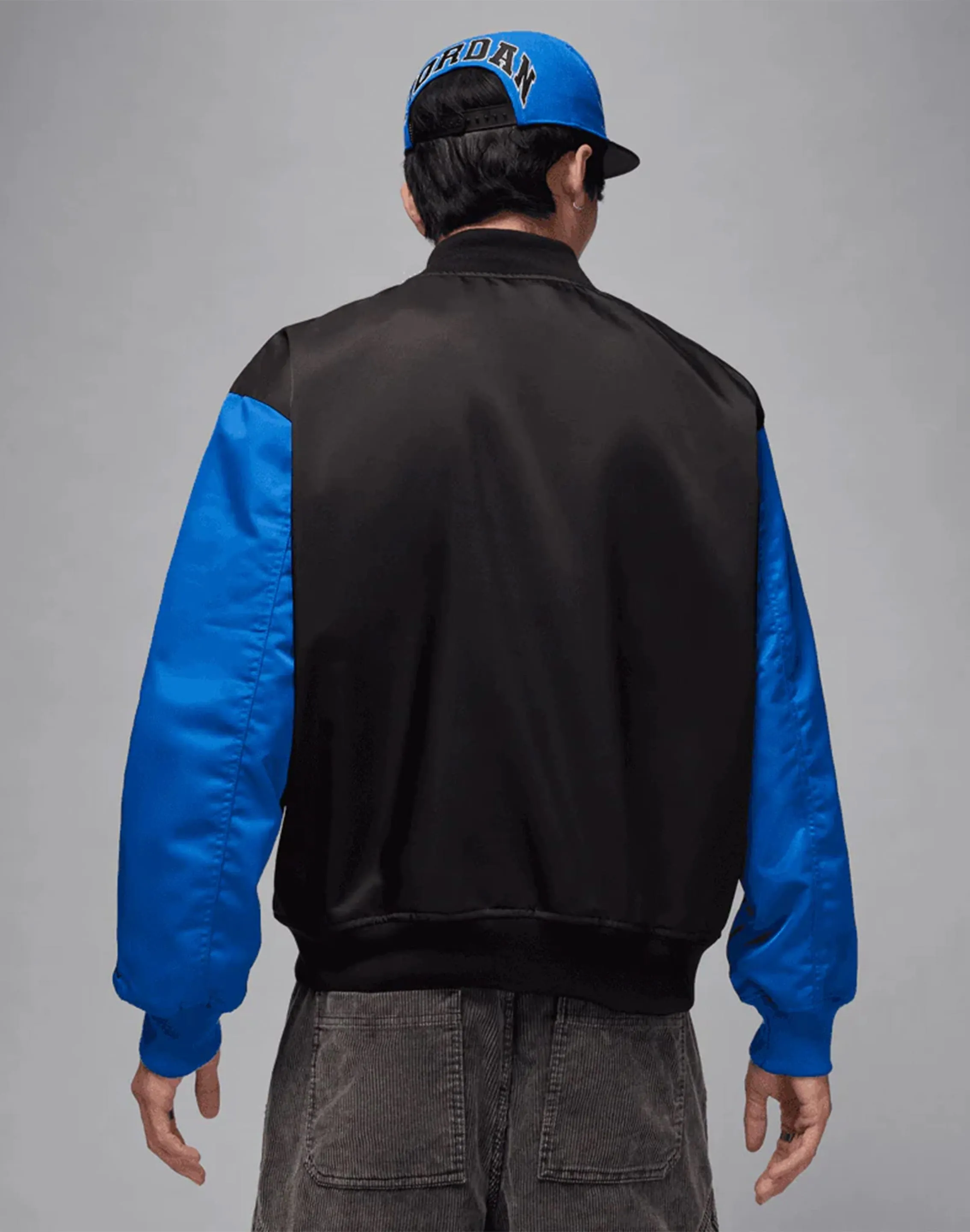 Model Glow Planet Care Jordan Brooklyn Varsity Jacket