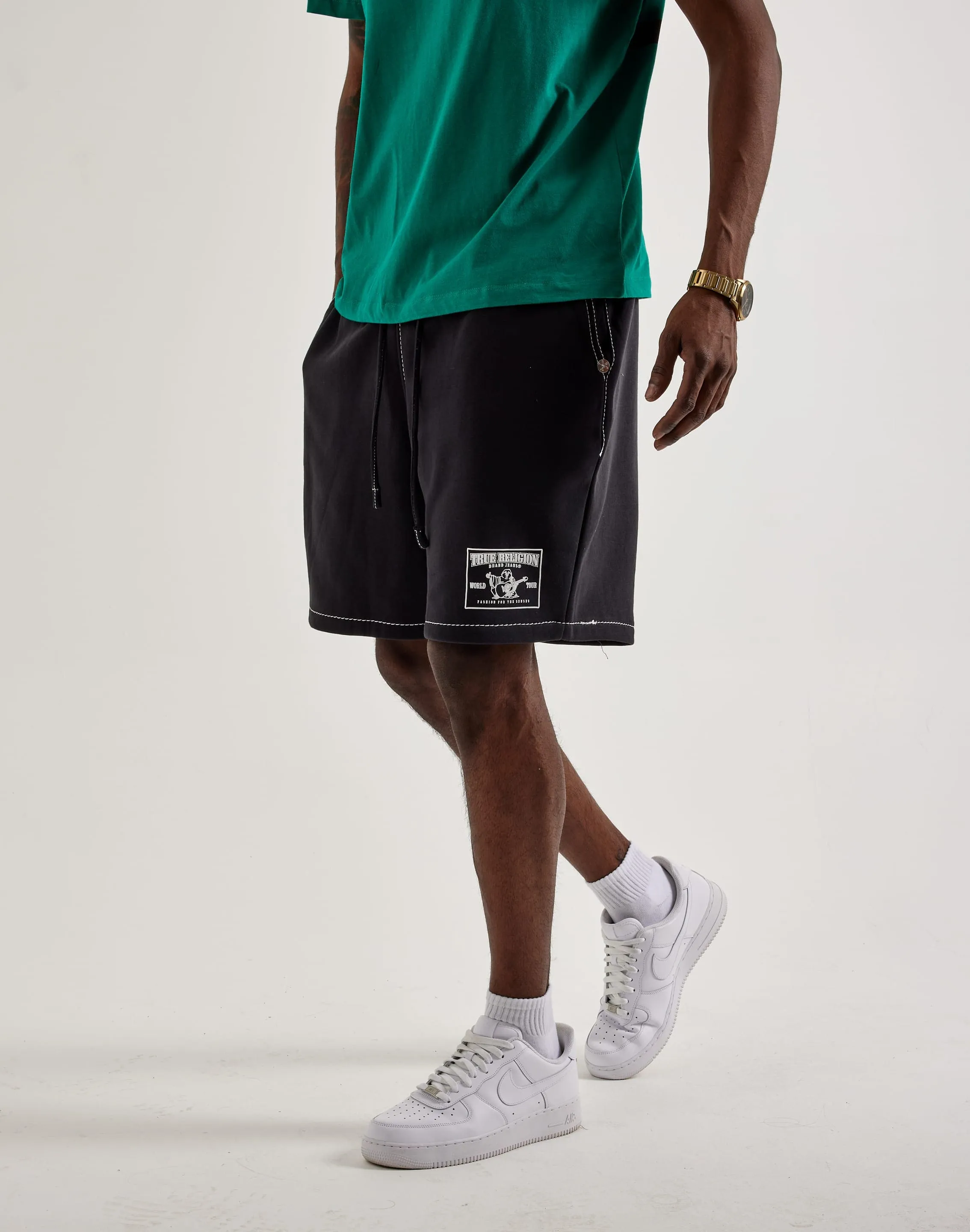 Love Glow True Religion Big-T Sweat Shorts