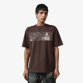 ALMOST GODS | SYSTEM RELAXED TEE { BROWN Morning Ease VersatileStyle