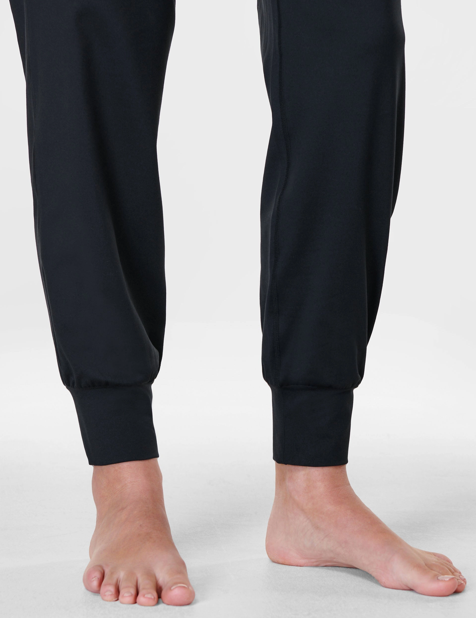 ComfortWaistband Quick Release Hem Adjusters Gaia Yoga Pants - Black