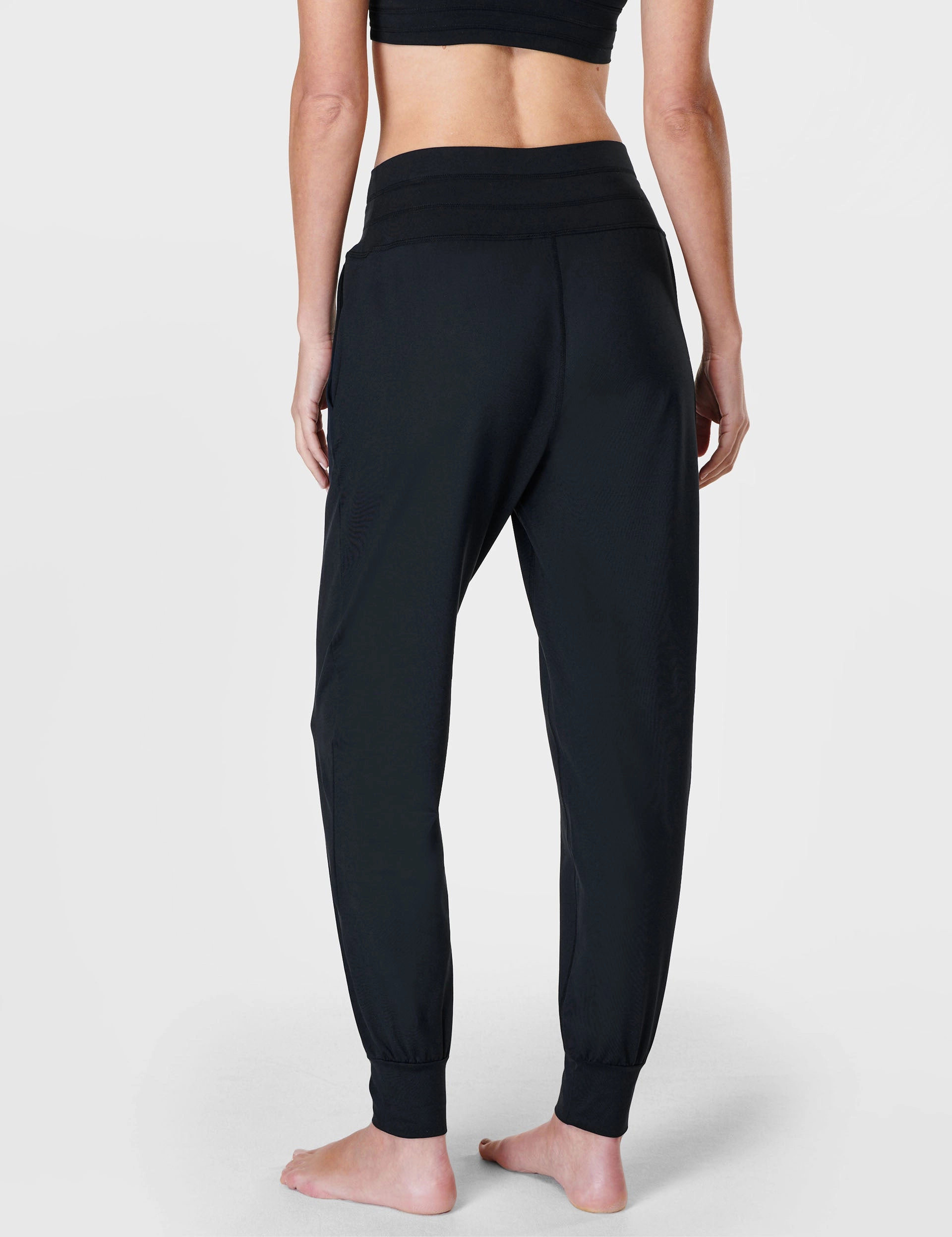 Gaia Yoga Pants - Black Quick Dry Weave