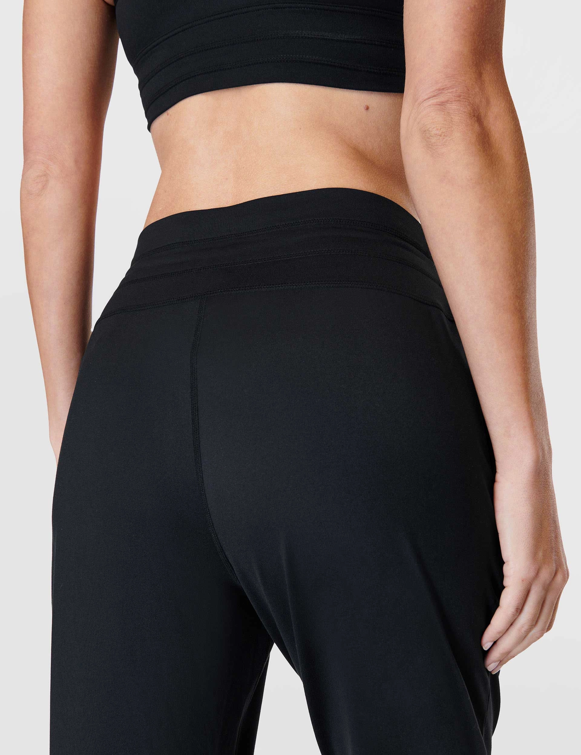 Gaia Yoga Pants - Black Gusseted Crotch Design