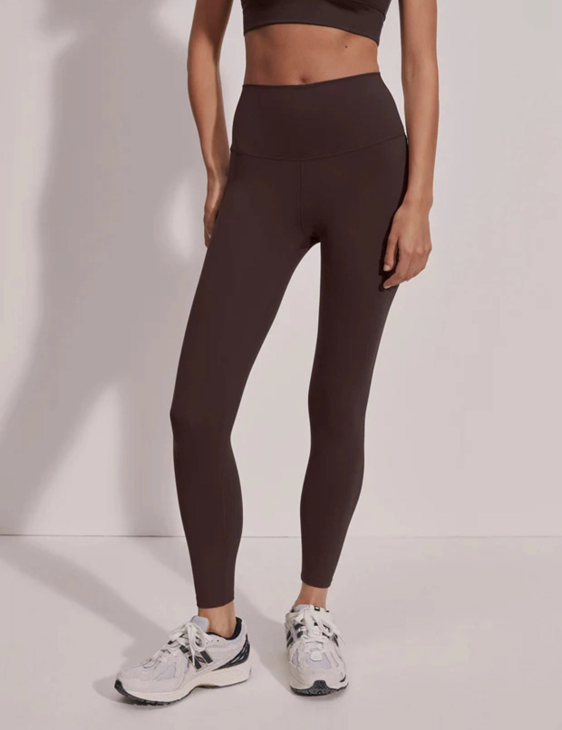 FreeSoft High Waisted Legging 25 - Coffee Bean Non Irritating Fabric