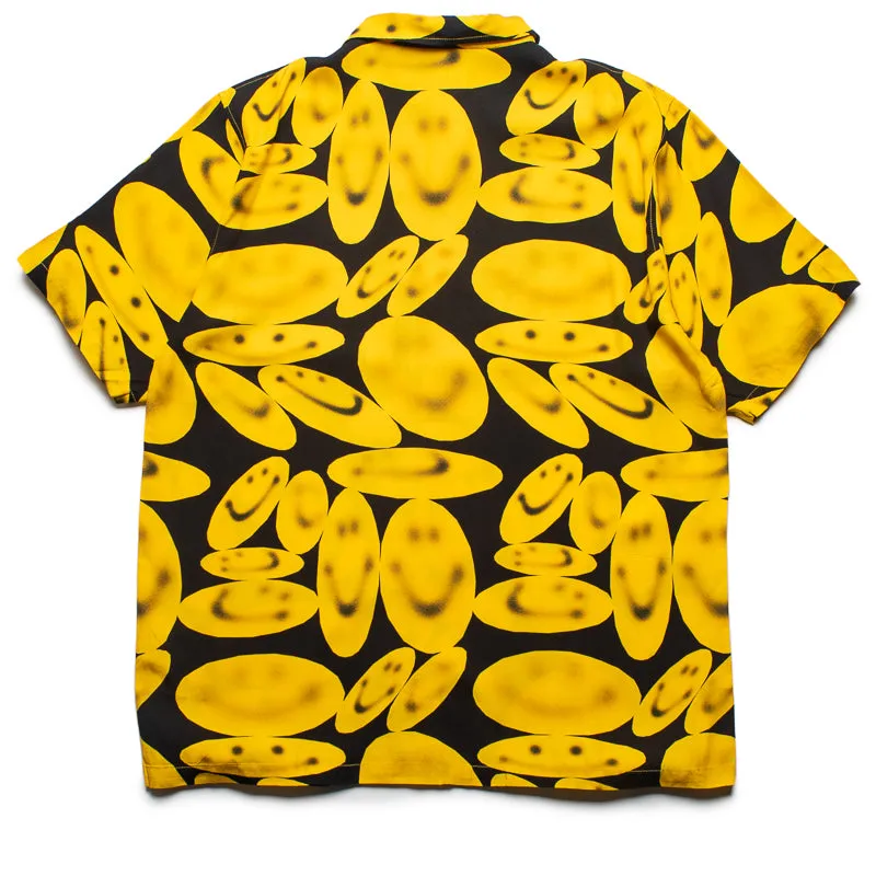 Market Afterhours Button Up Shirt - Washed Black/Yellow Tall Option Gym Companion