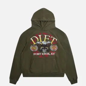 ComfortStretch Urban Chic FRENCH TERRY FT KNOX HOODIE - OLIVE