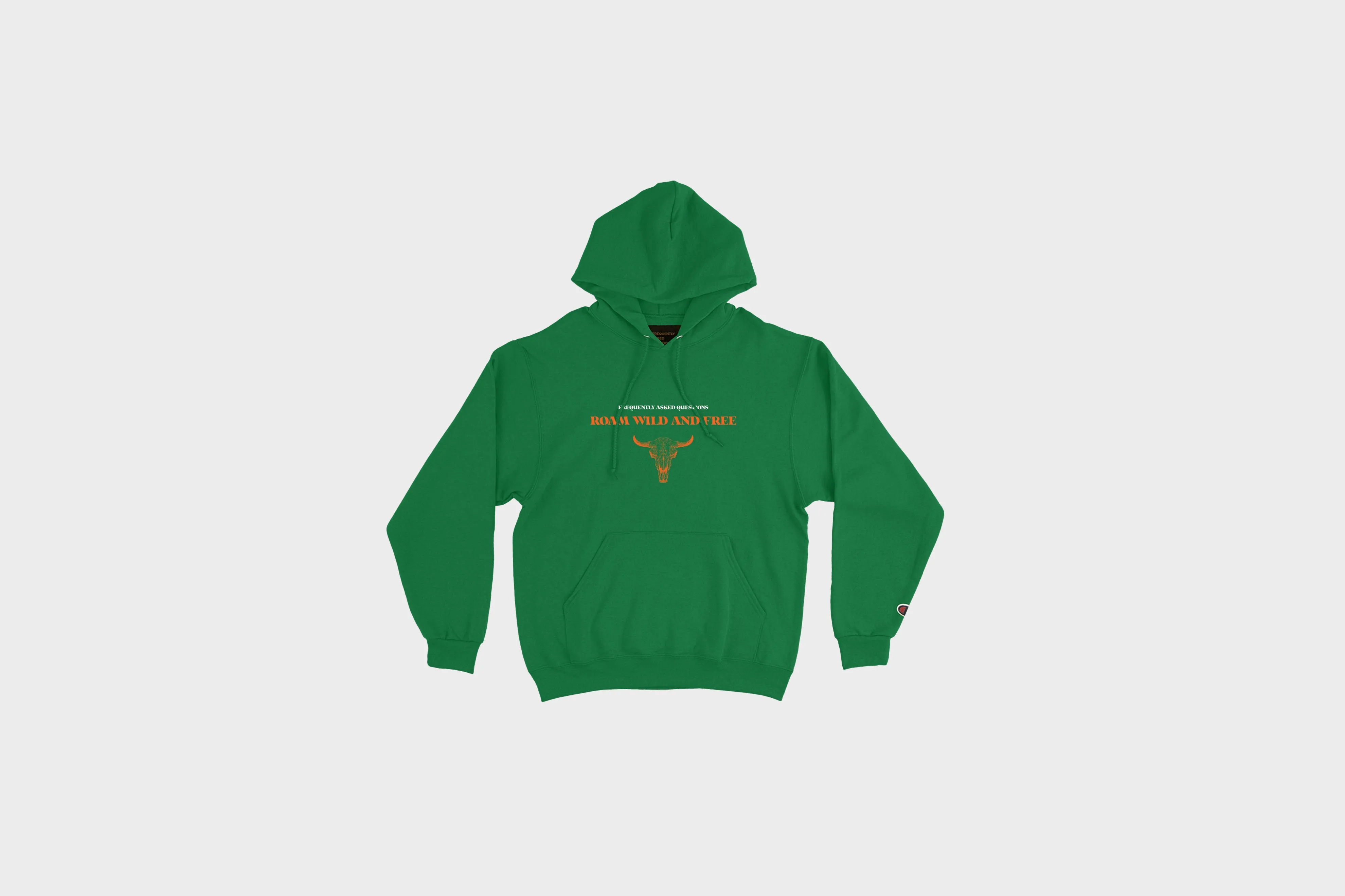 Frequently Asked Questions Serene Land Hoodie (Kelly Green) Romance Air